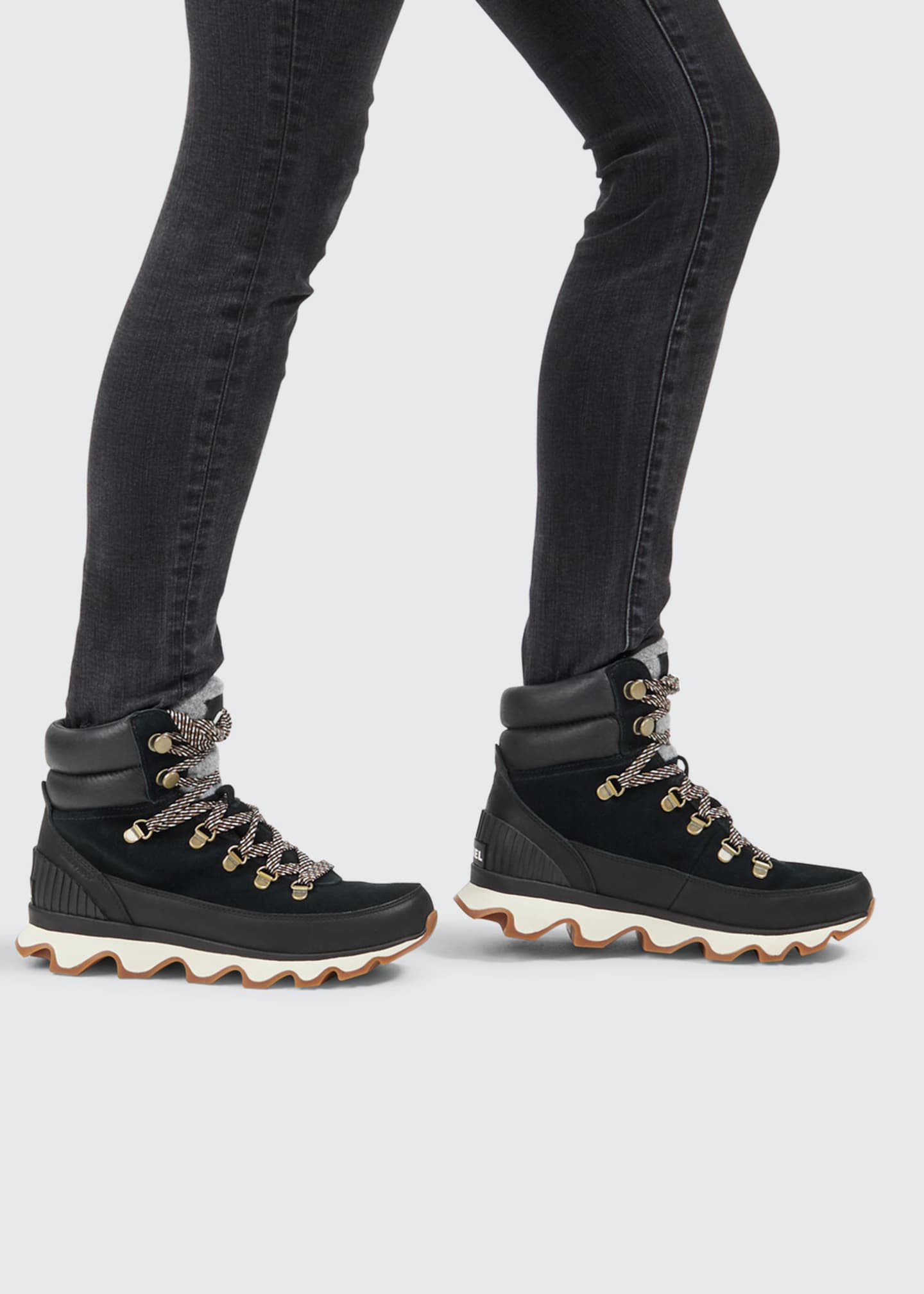 kinetic conquest leather & suede hiking boots