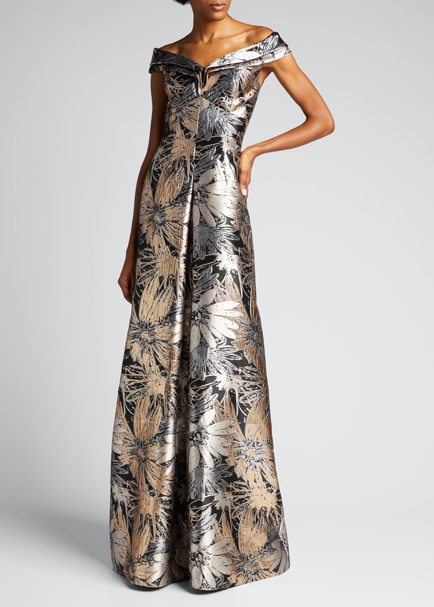 remas jacquard gown