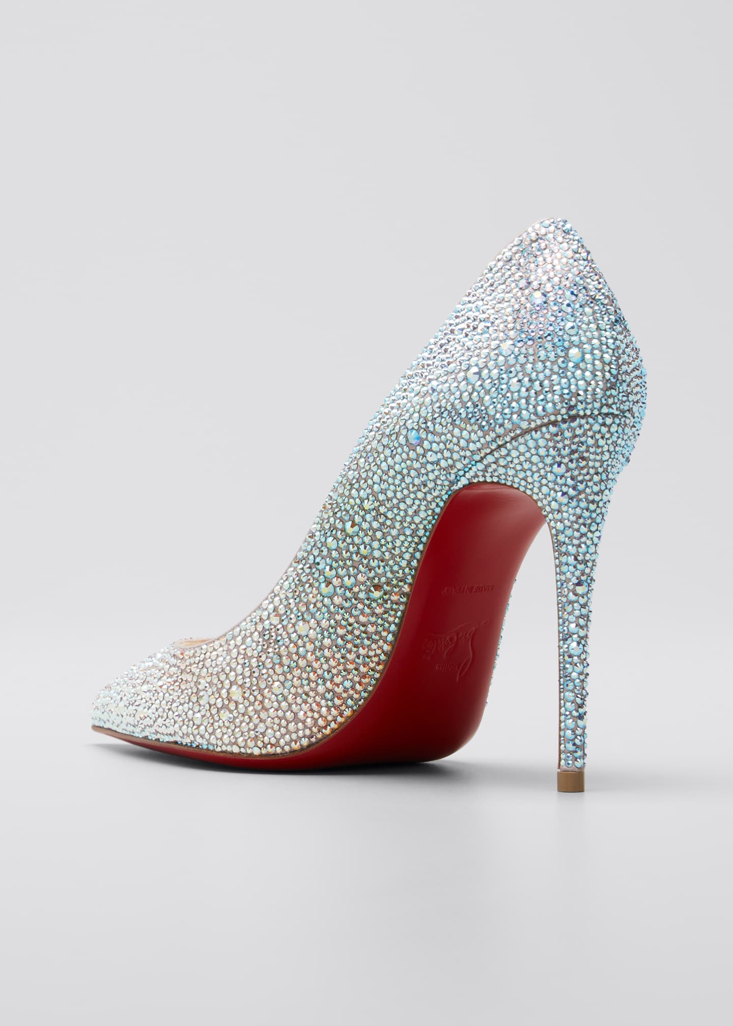 Christian Louboutin Kate 100mm Crystal Ombre Red Sole Pumps Bergdorf