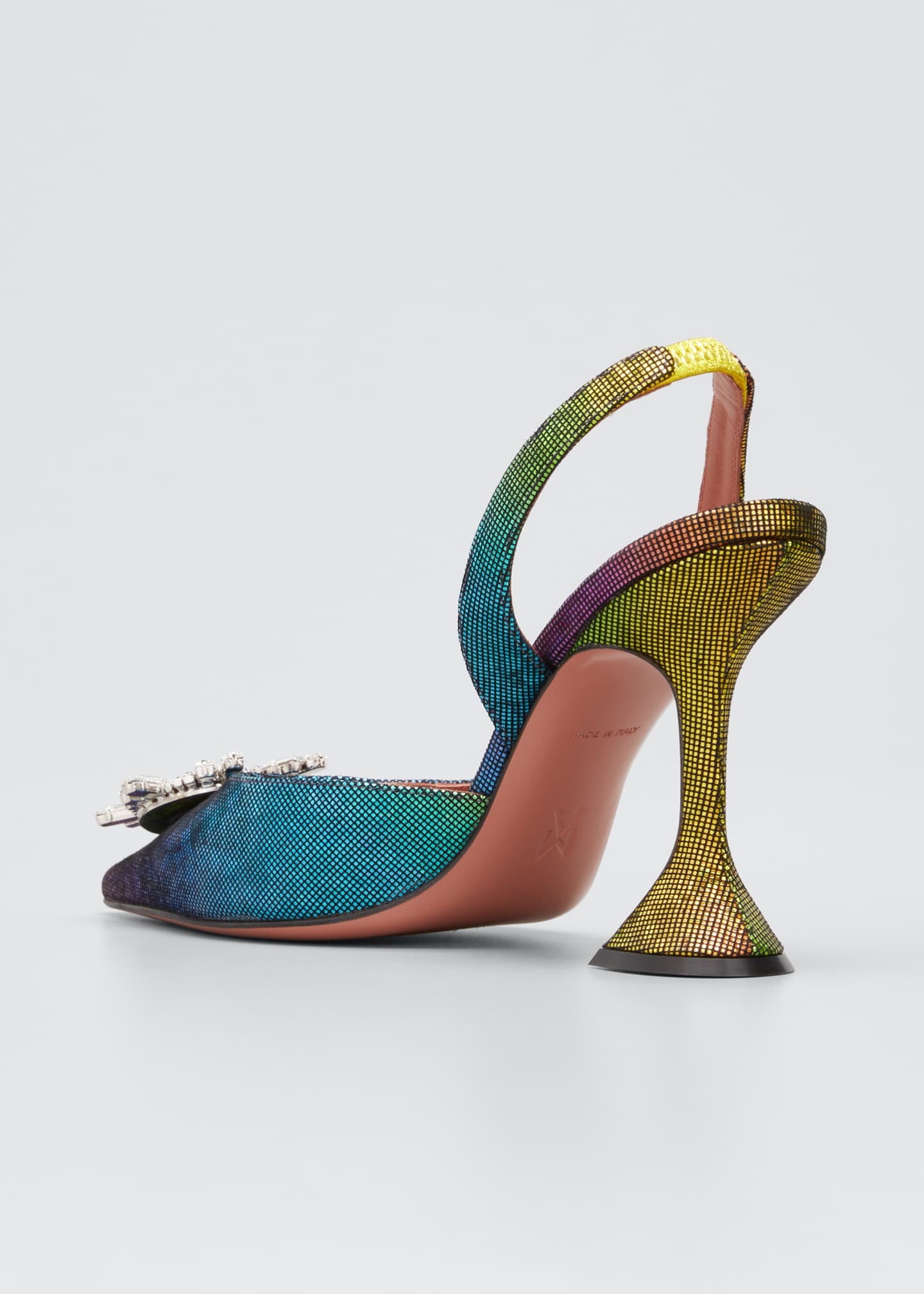 amina muaddi rainbow sandals