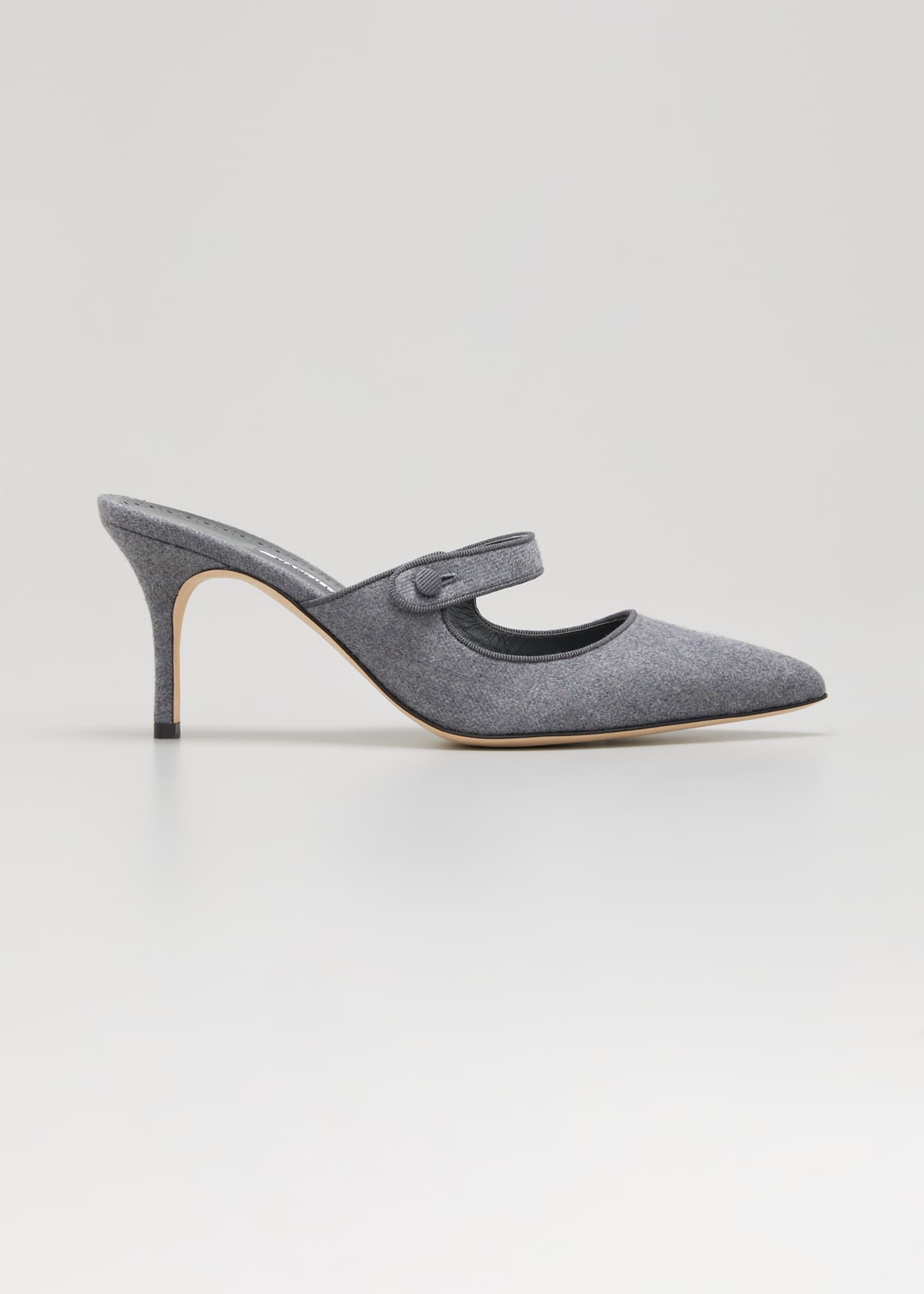 Manolo Blahnik Campari 70mm Mary Jane Mule Pumps Bergdorf Goodman