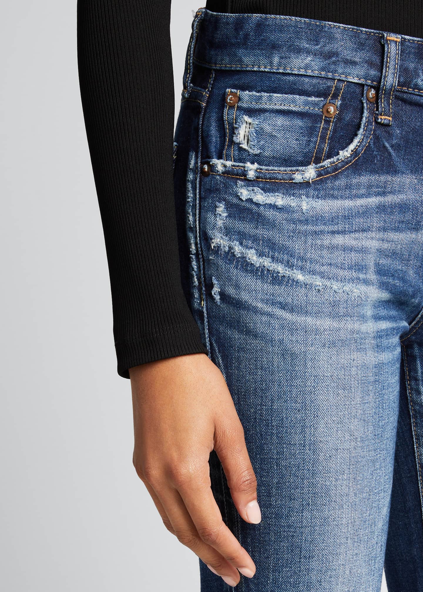 MOUSSY VINTAGE Lancaster MidRise Cropped Skinny Jeans Bergdorf Goodman