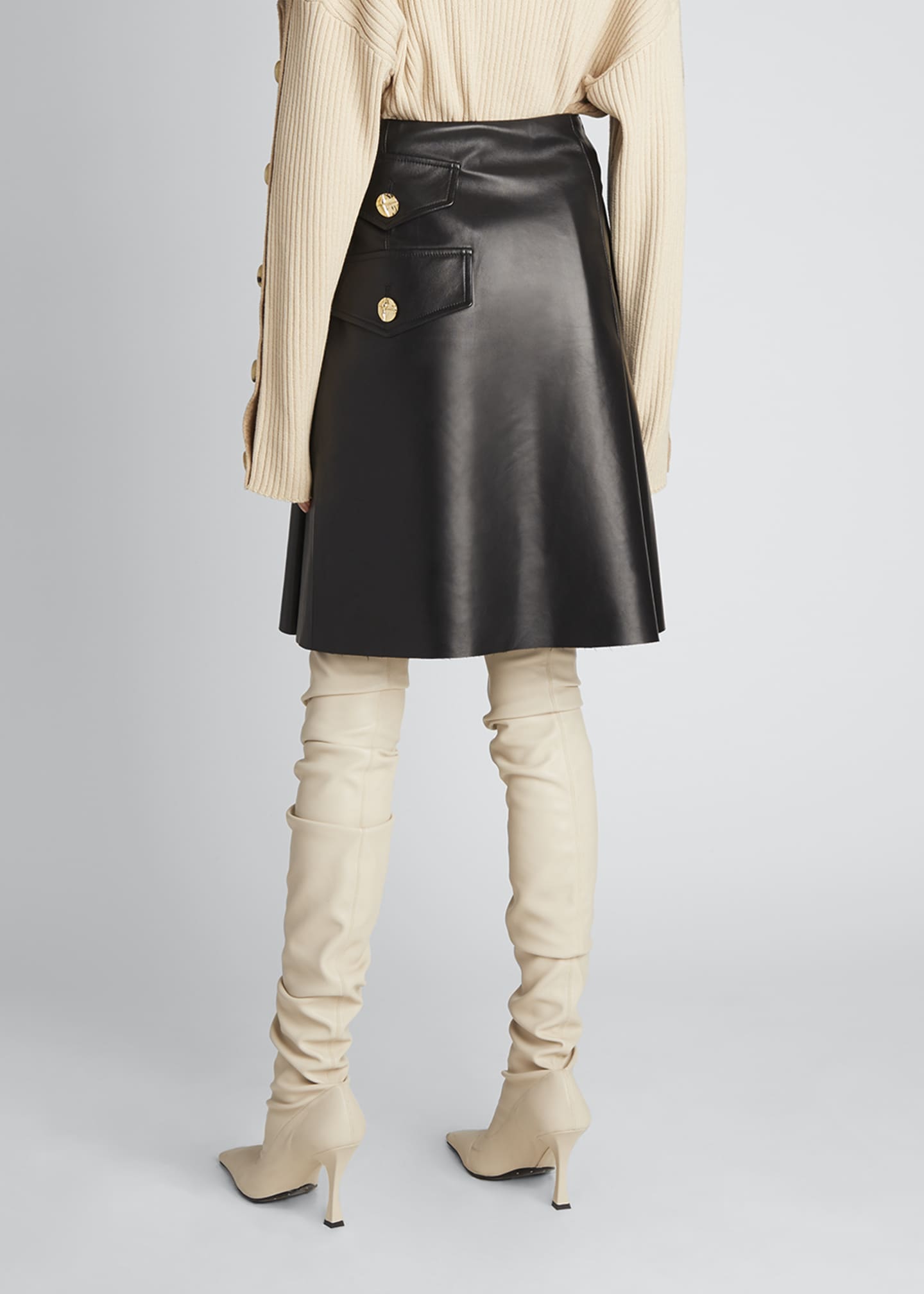 Proenza Schouler Leather Pleated Skirt - Bergdorf Goodman