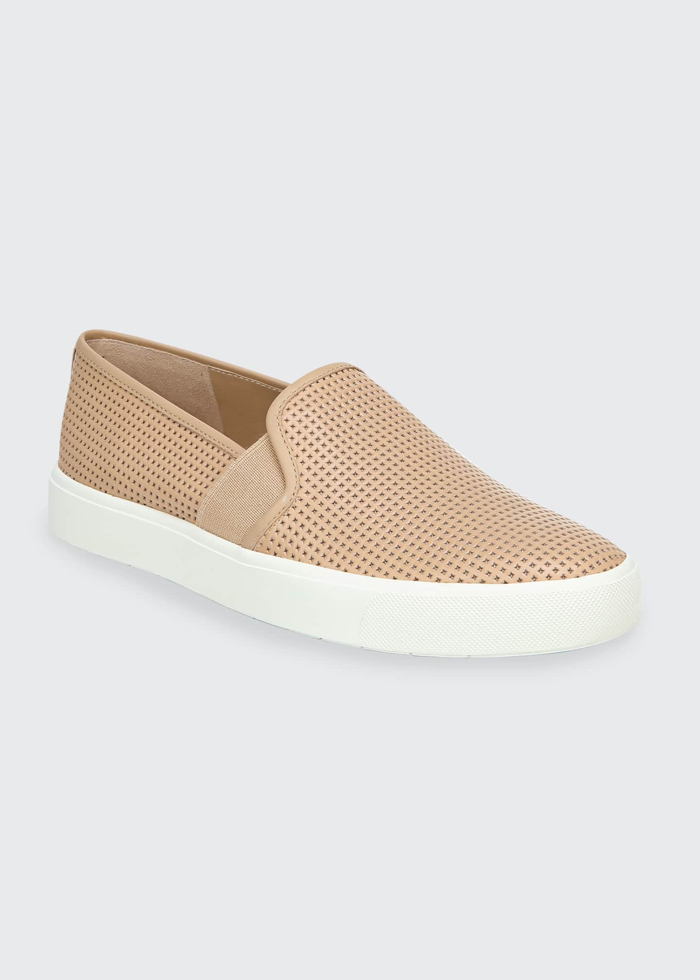 vince blair perforated slip on sneakers