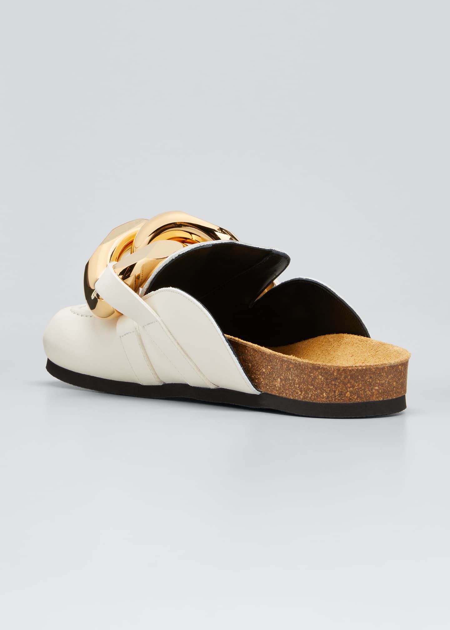 JW Anderson Chunky Leather Chain Slide Mules Bergdorf Goodman