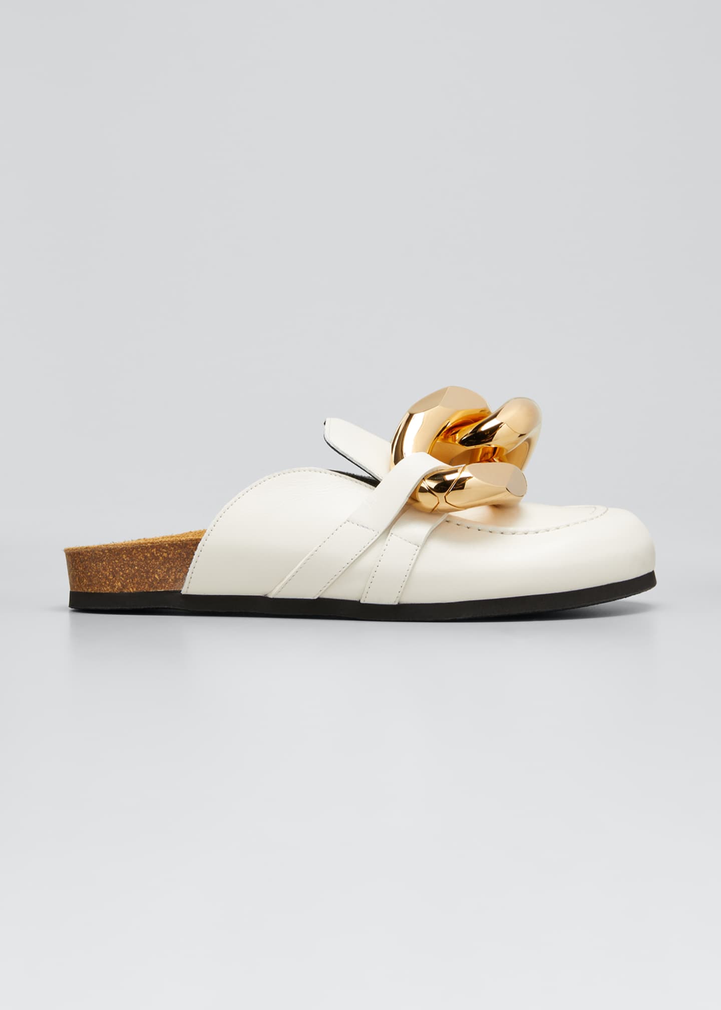 JW Anderson Chunky Leather Chain Slide Mules Bergdorf Goodman