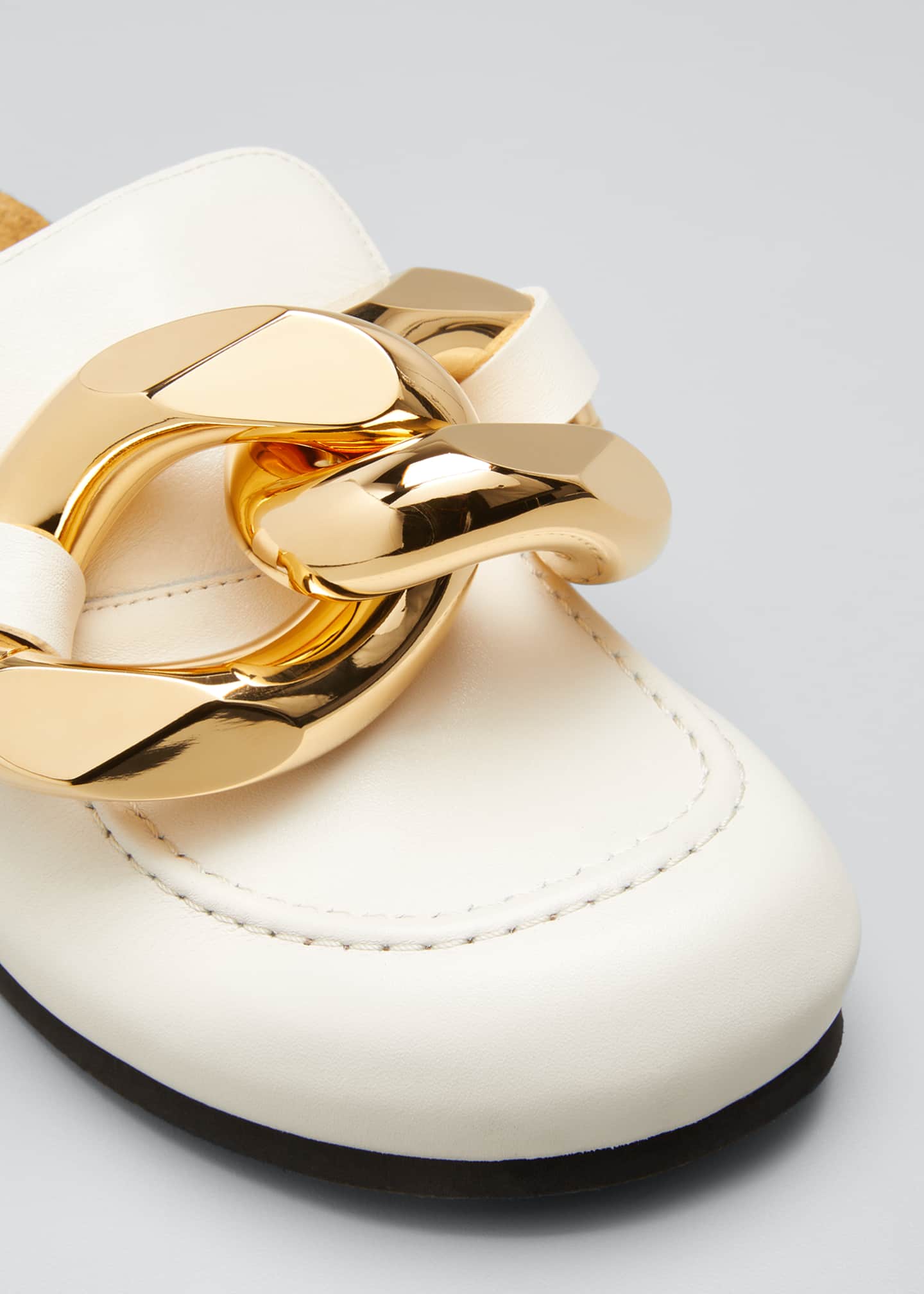 JW Anderson Chunky Leather Chain Slide Mules Bergdorf Goodman