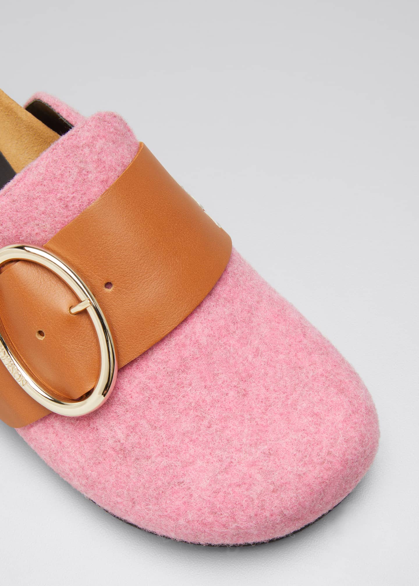 JW Anderson Buckle Slide Mules Bergdorf Goodman
