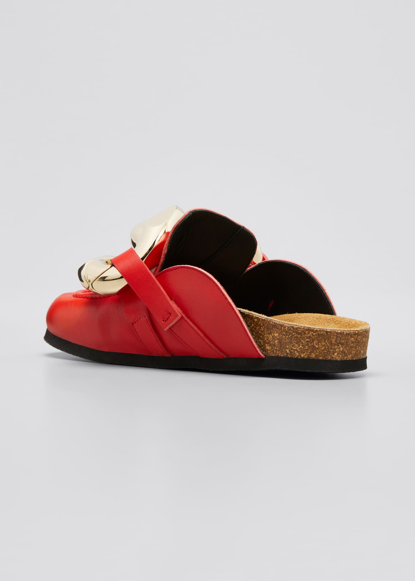JW Anderson Chunky Leather Chain Slide Mules Bergdorf Goodman