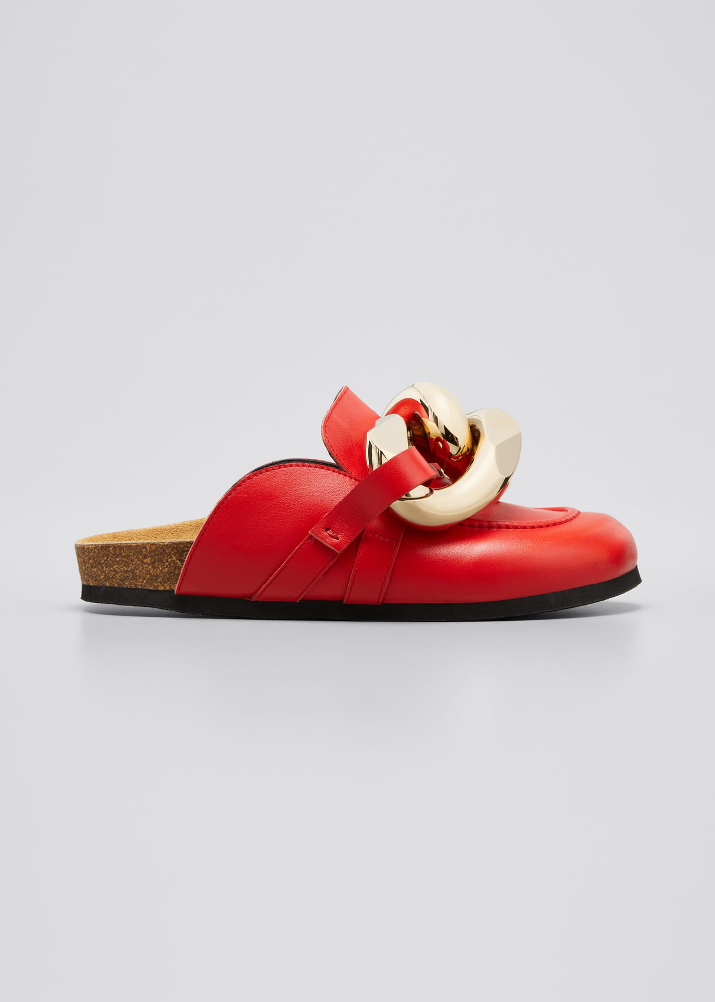 leather slide mules