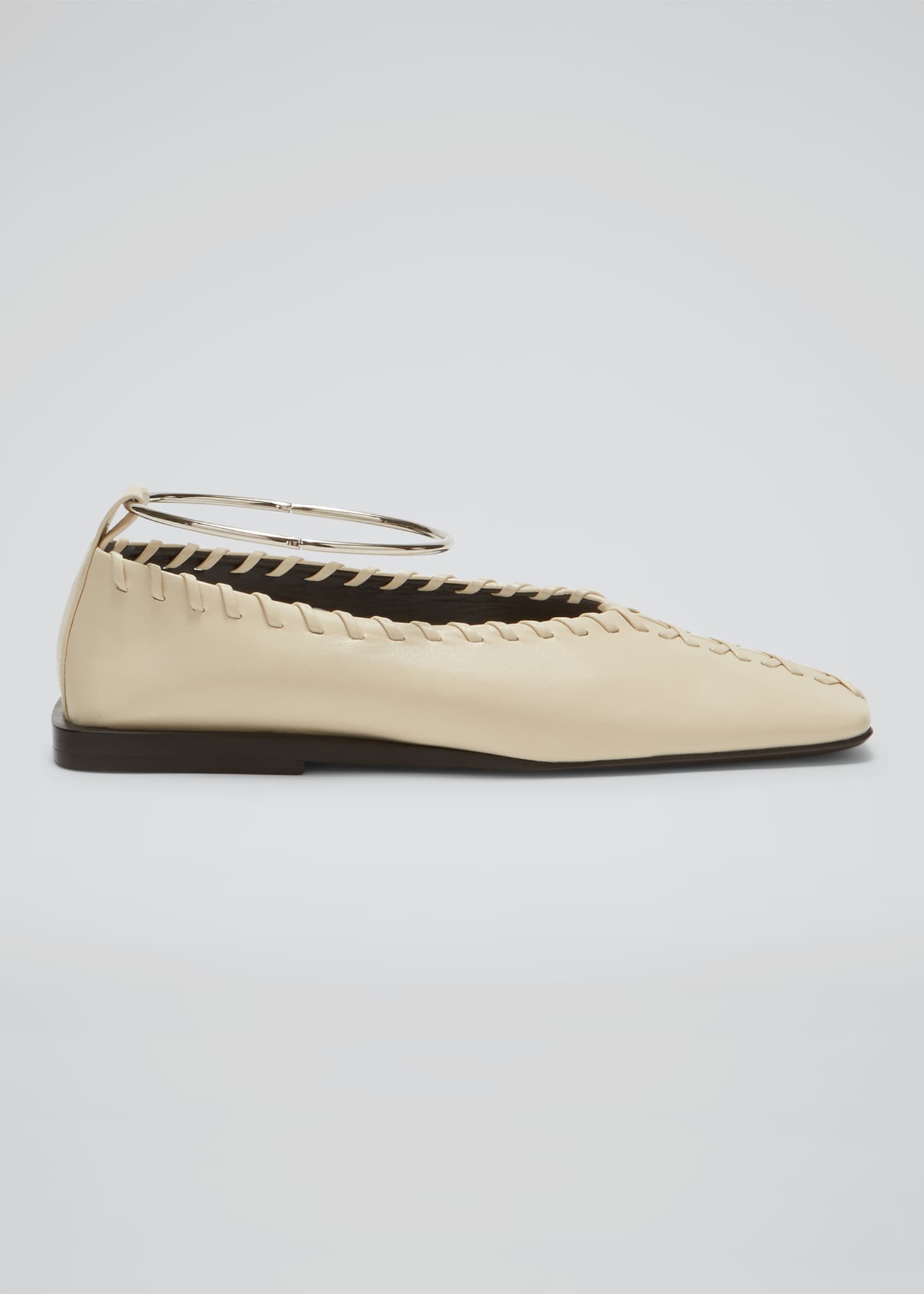 jil sander square toe flats