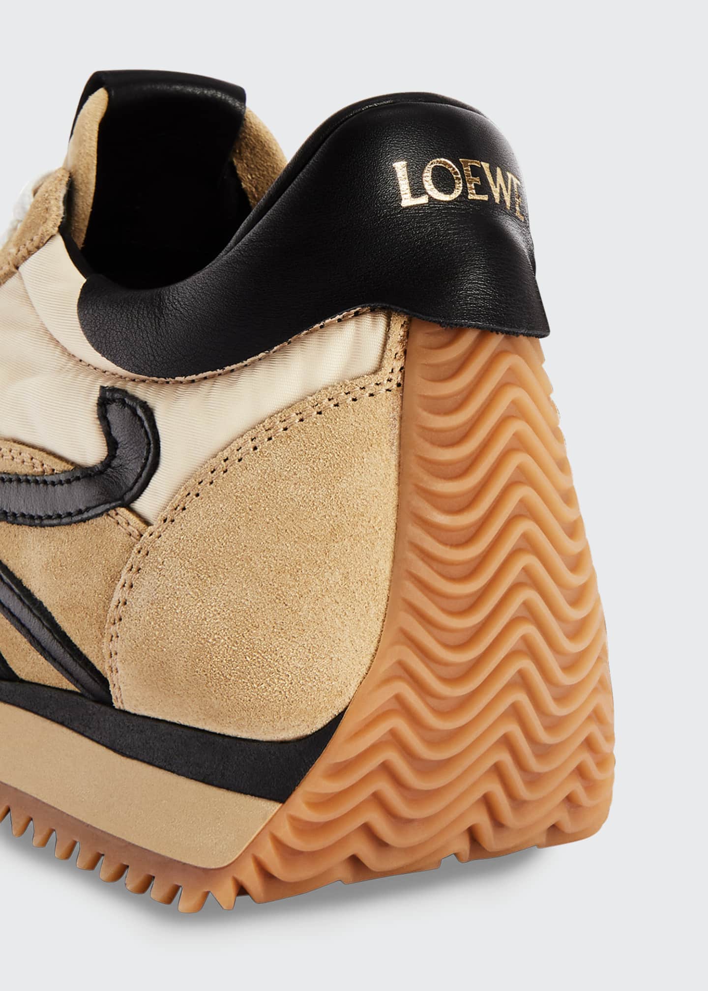 Loewe Flow Mixed Leather Runner Sneakers Bergdorf Goodman