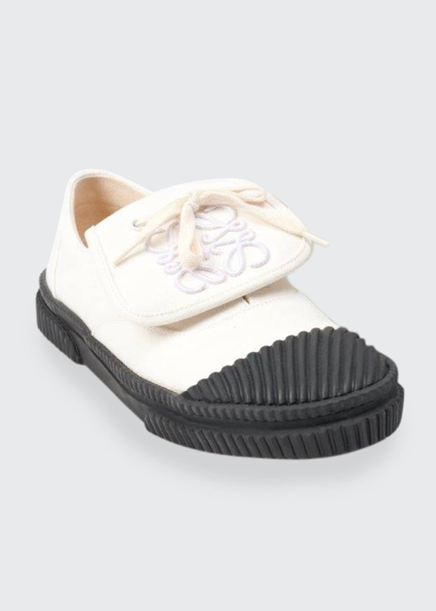 Loewe Anagram Embroidered Flap LowTop Sneakers Bergdorf Goodman