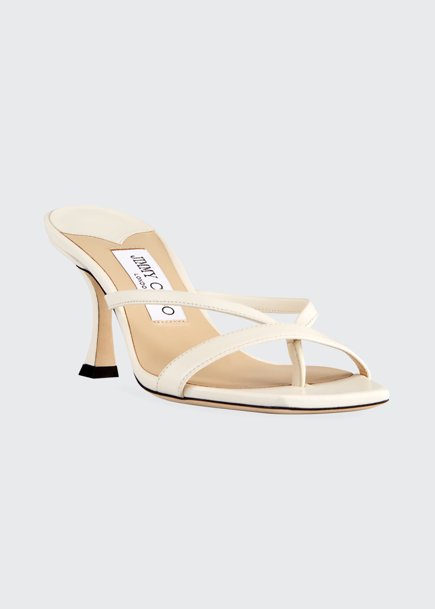 jimmy choo maelie leather thong sandals