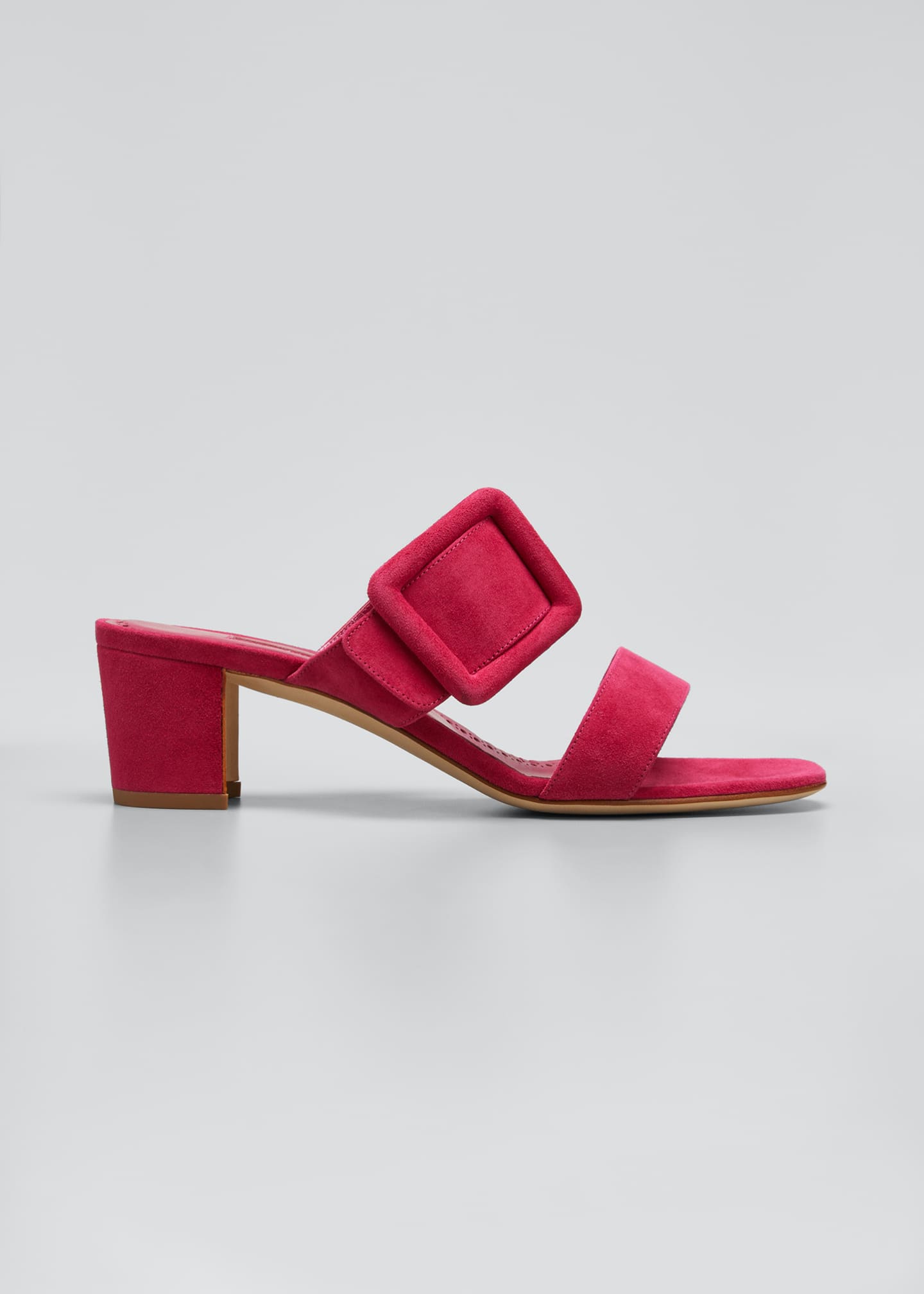 suede slide sandals