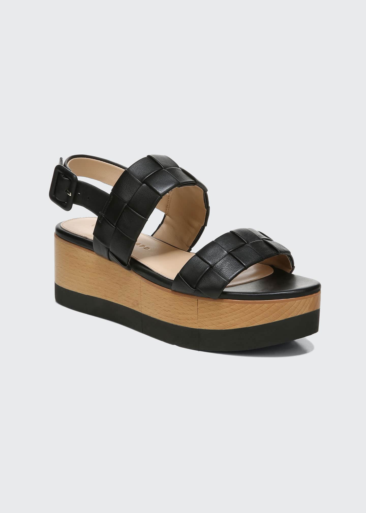 veronica beard senta woven leather slides