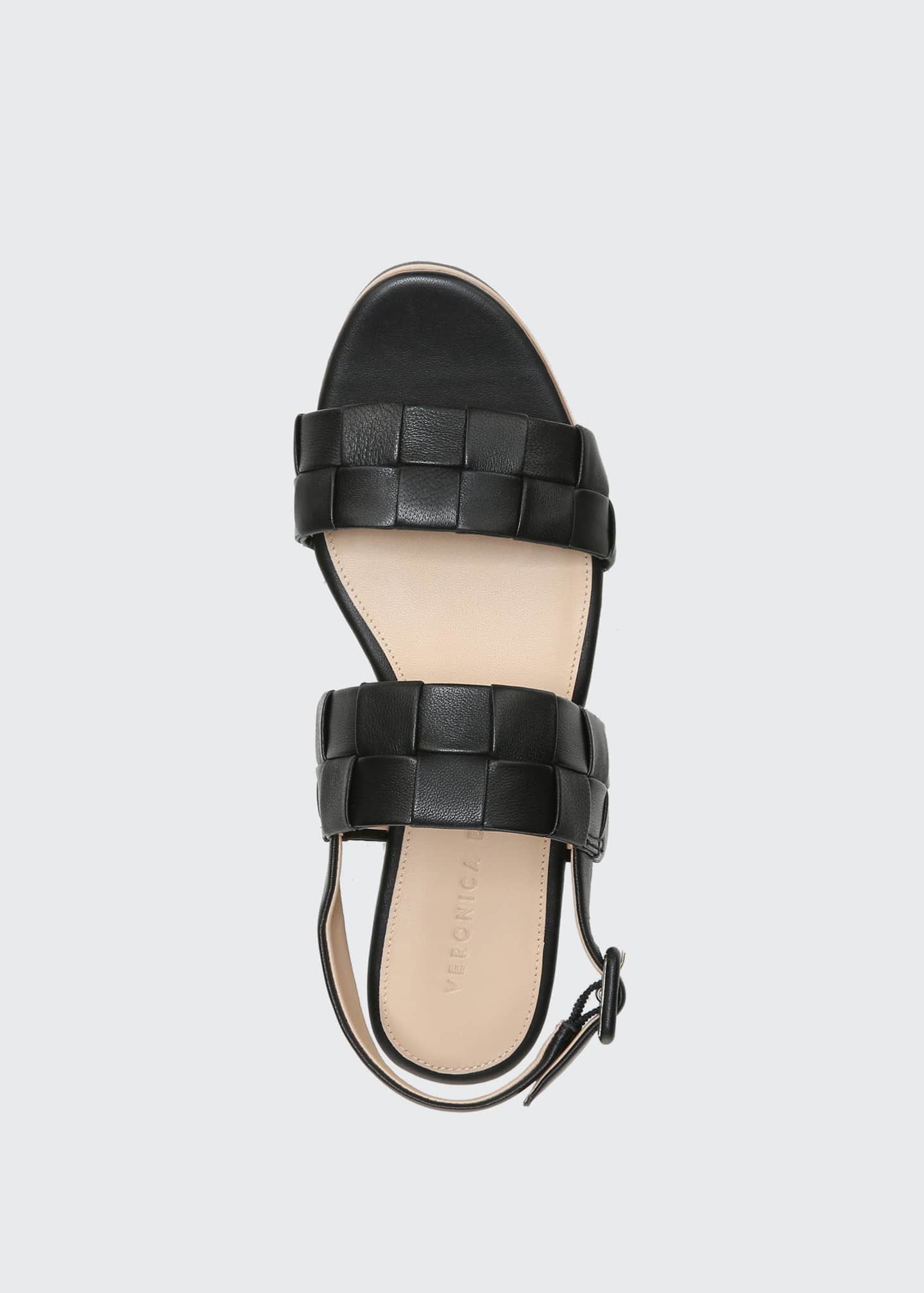 veronica beard senta woven leather slides