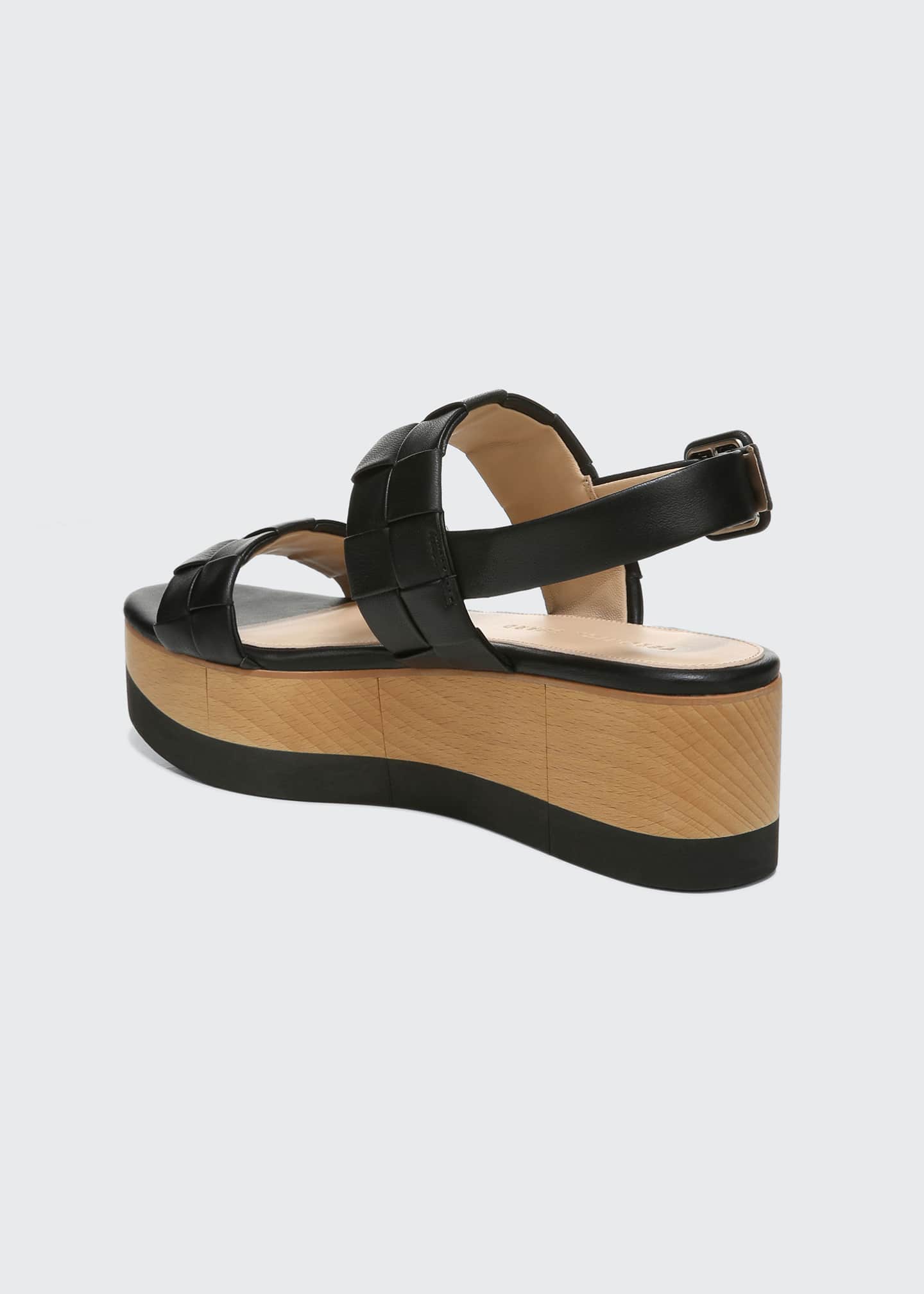 veronica beard senta woven leather slides