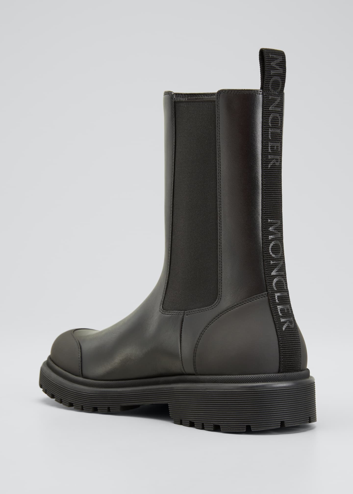 moncler hanya patent chelsea boots