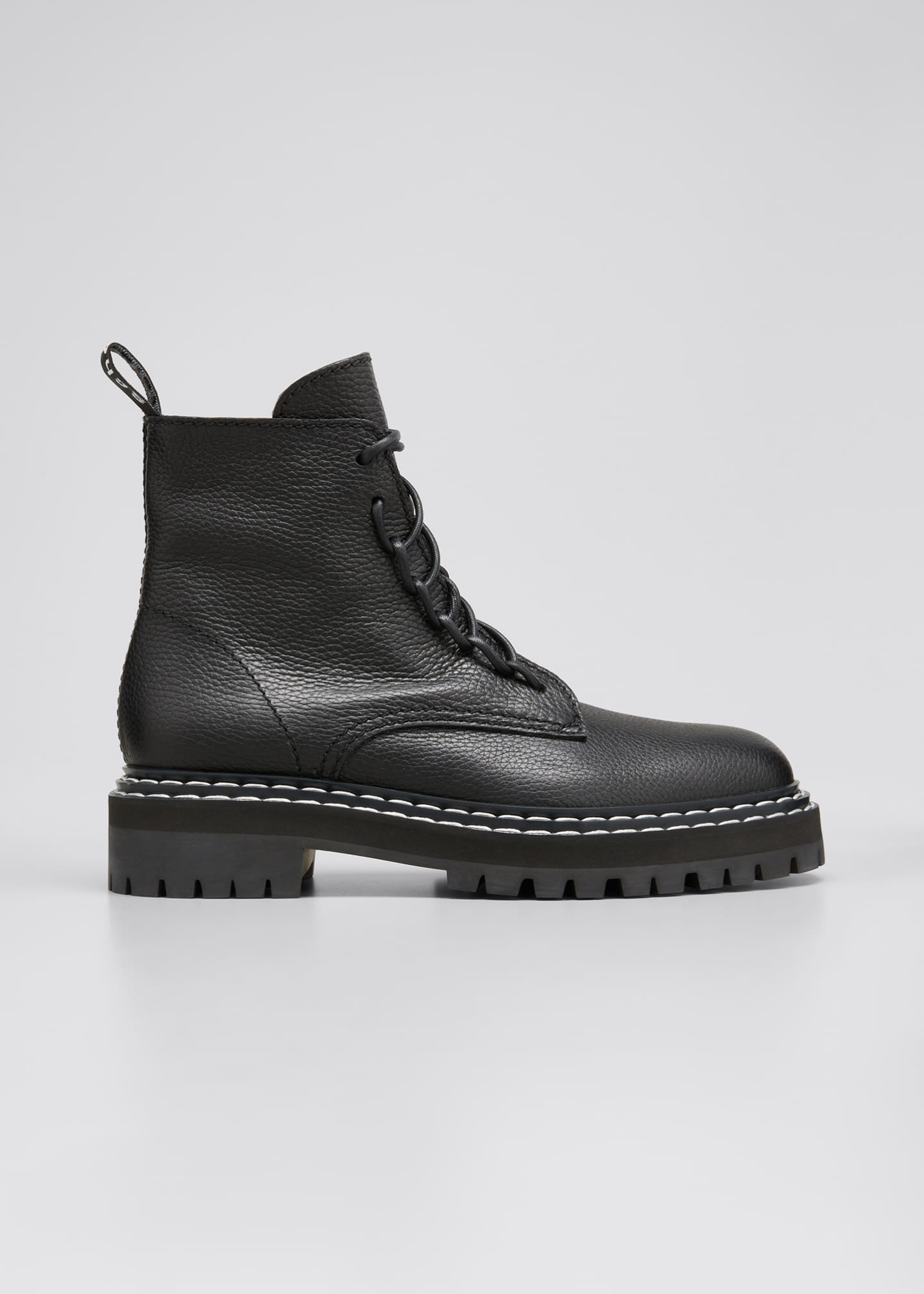 garret leather lug sole combat booties