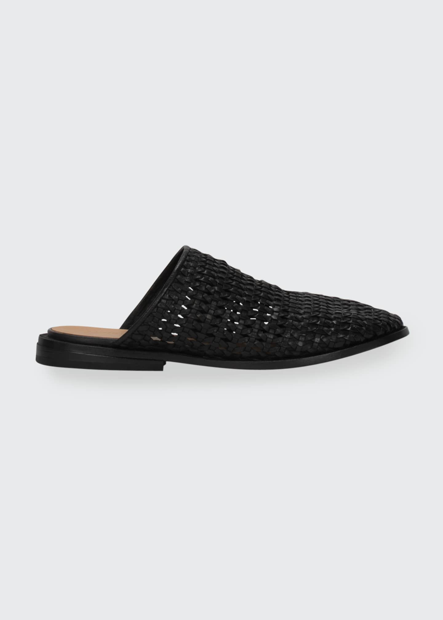 Marsell Woven Leather Flat Slide Mules Bergdorf Goodman