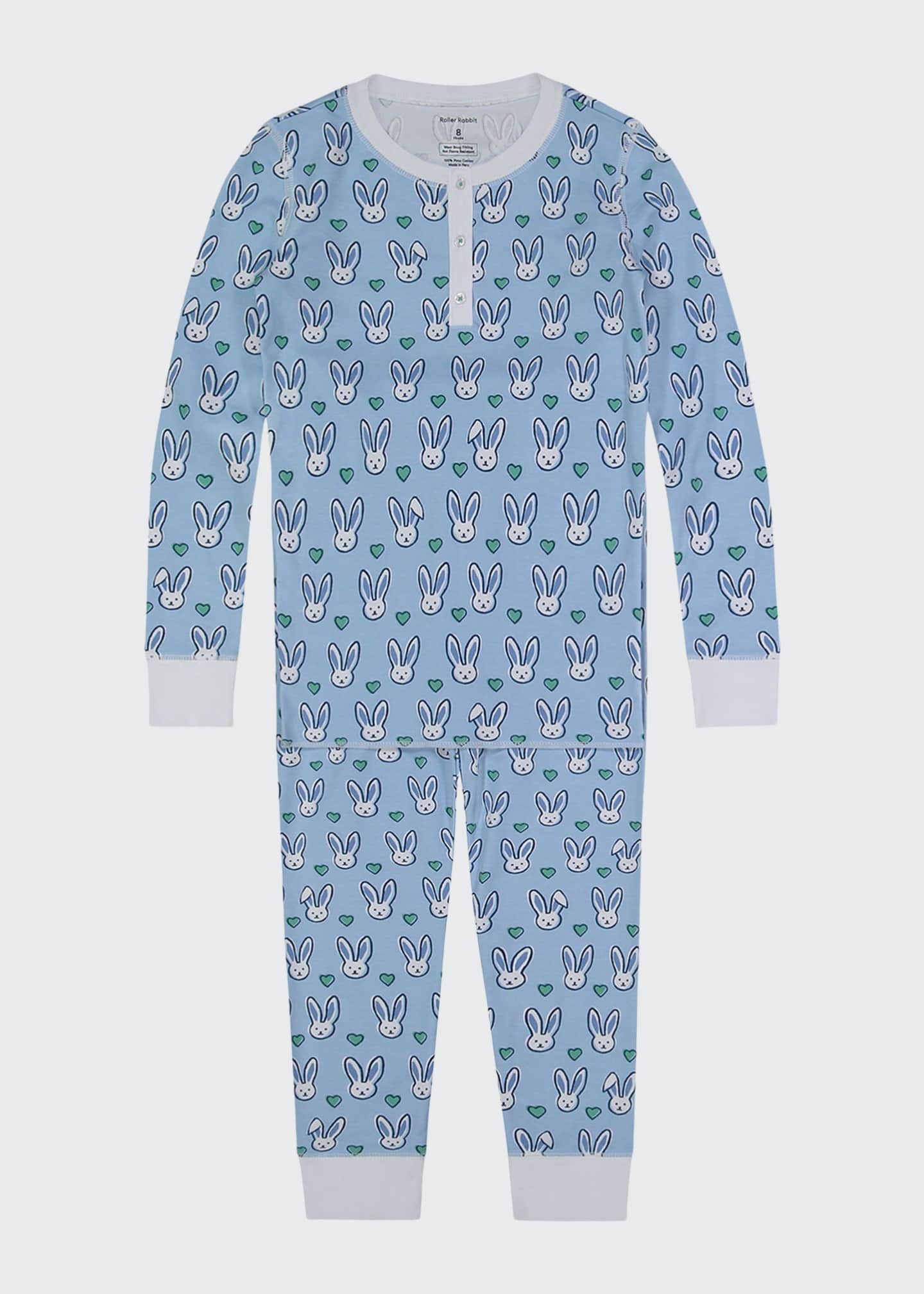 Roller Rabbit Kid's Love Bunnies 2-Piece Pajama Set, Size 12M-12 ...