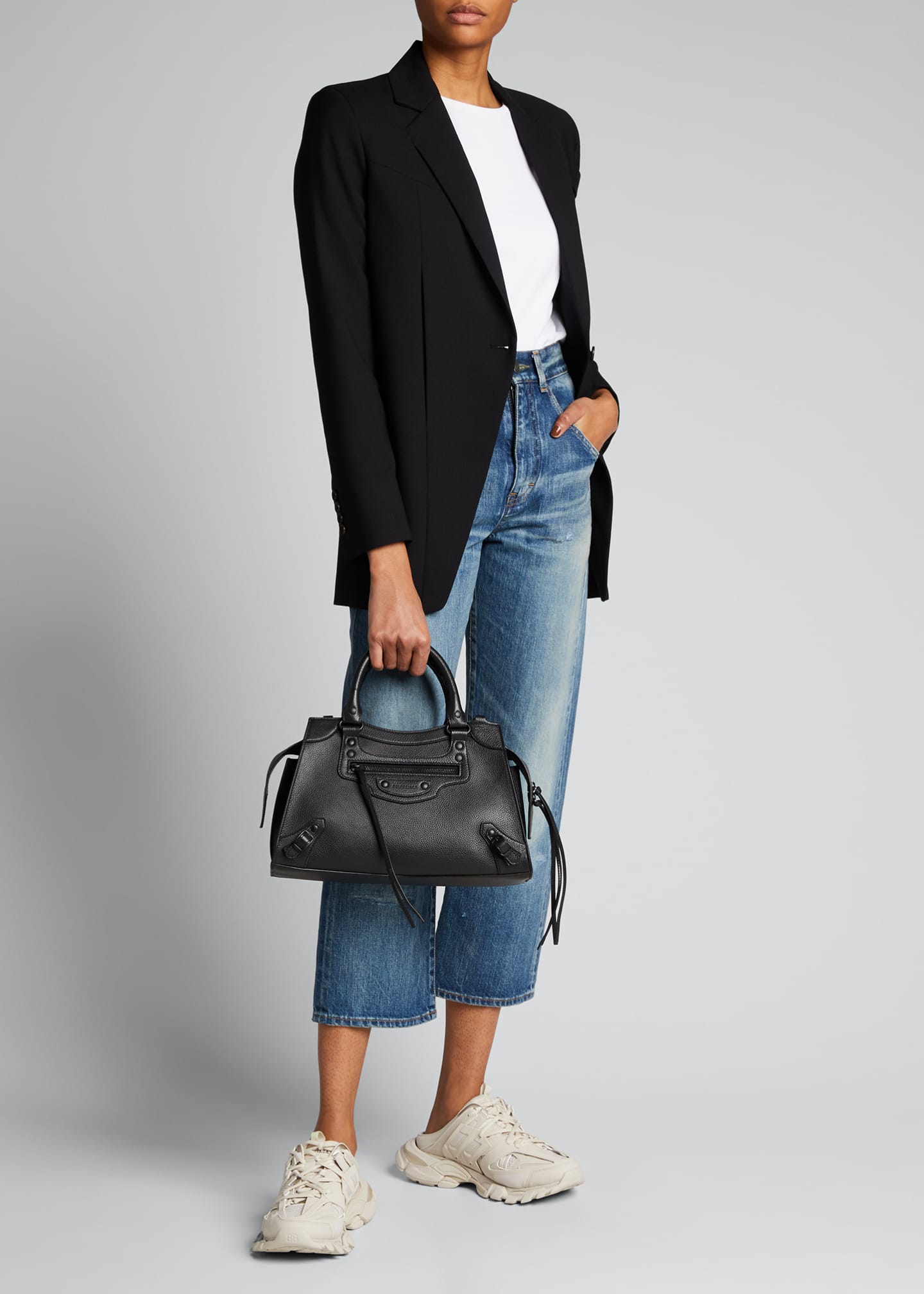 Balenciaga Neo Classic City Small Grained Calf Satchel Bag Bergdorf