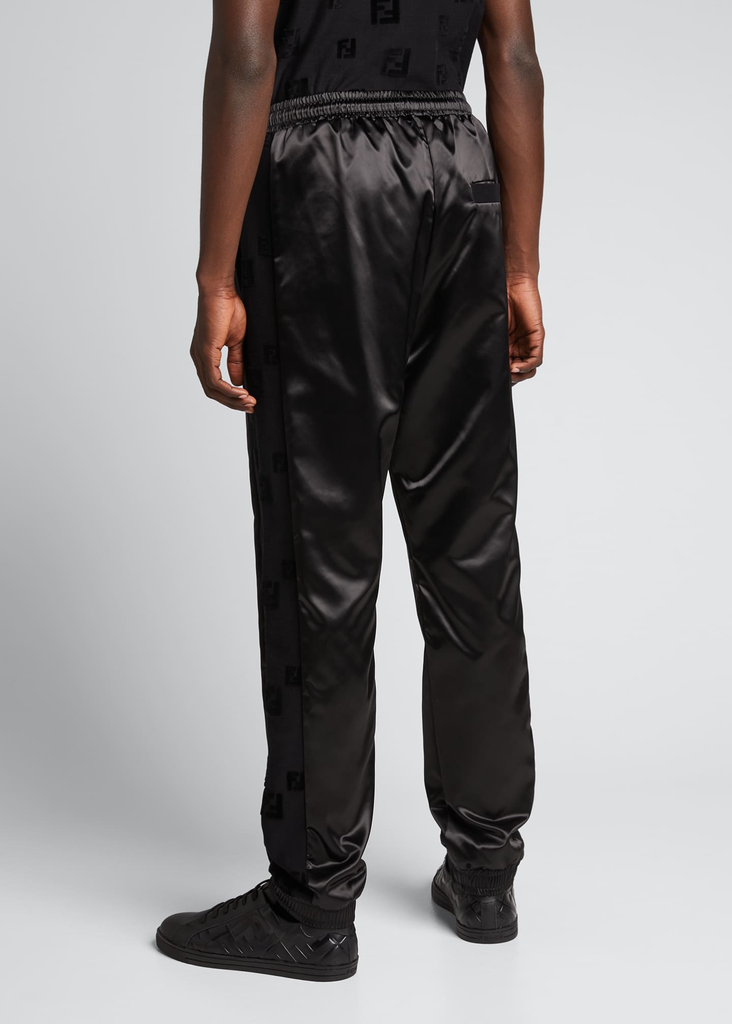 Fendi Men's Satin Jogger Pants - Bergdorf Goodman