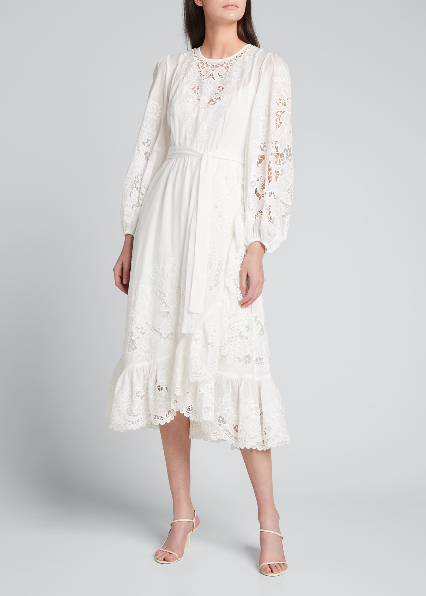 Zimmermann Lulu Scalloped Frill Dress Bergdorf Goodman