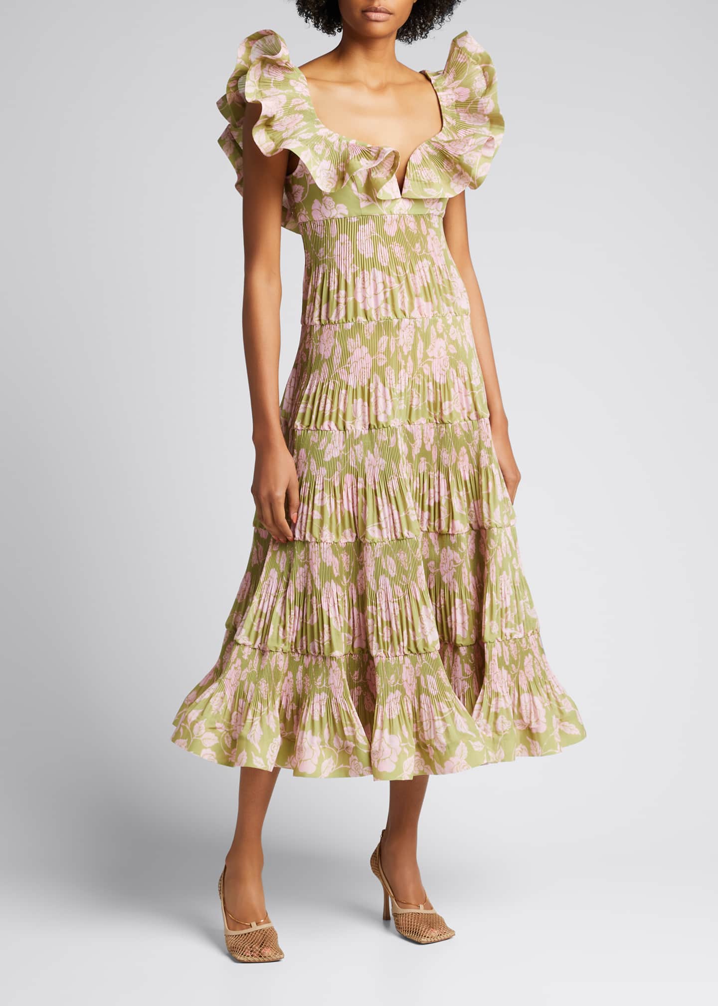 lovestruck pleated gown