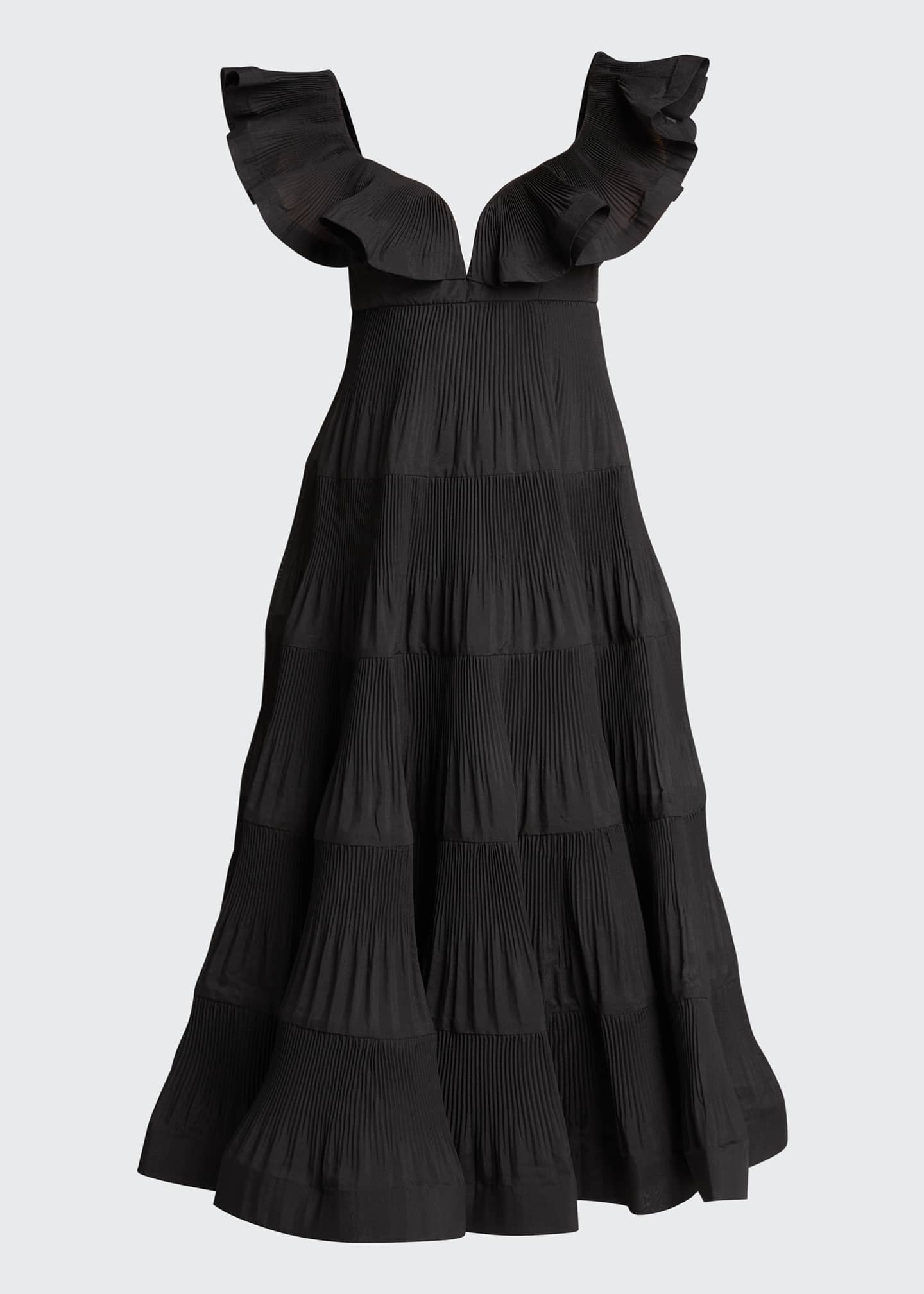 lovestruck pleated gown