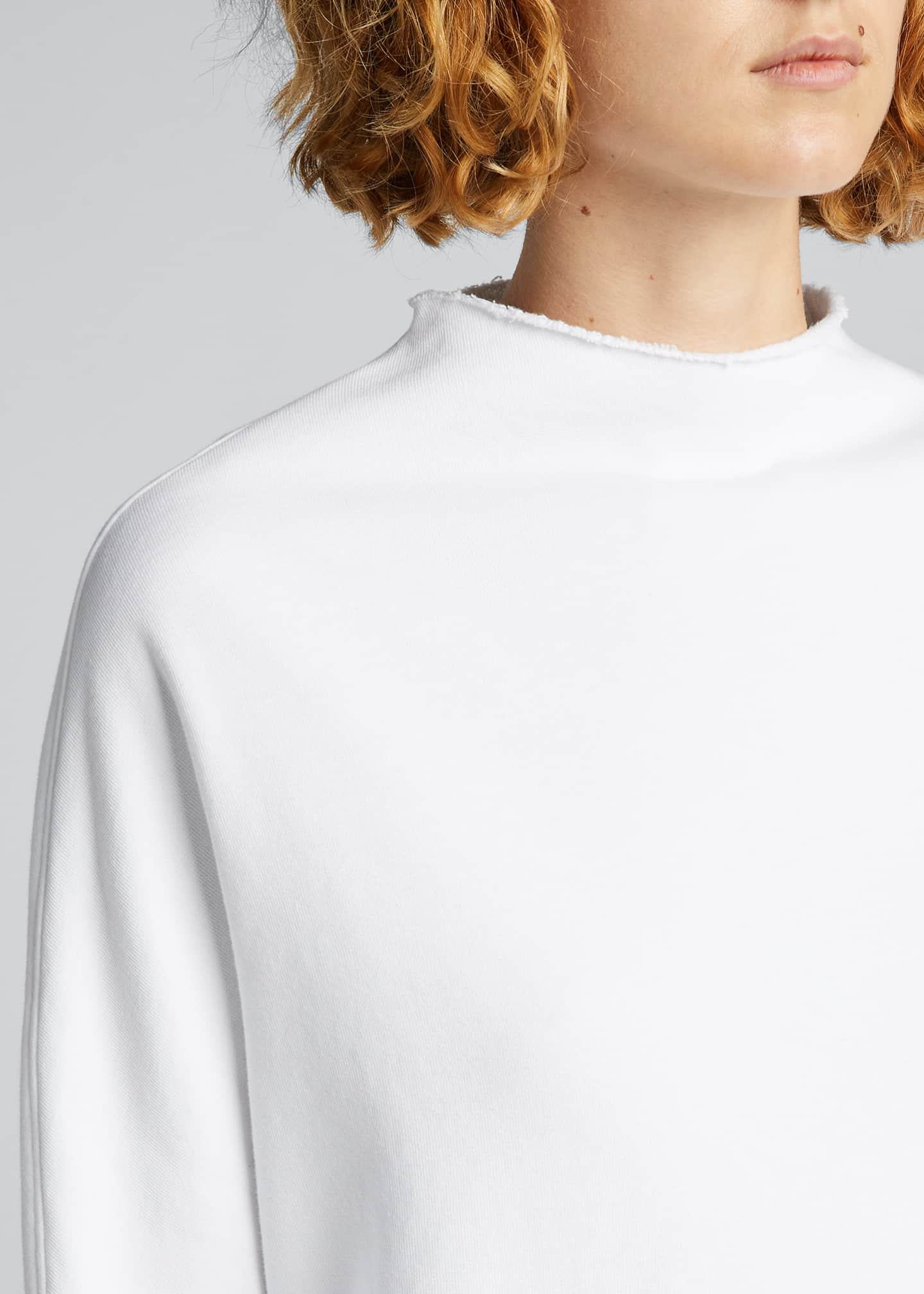 Frank Eileen Long Sleeve Funnel Neck Capelet Top Bergdorf Goodman