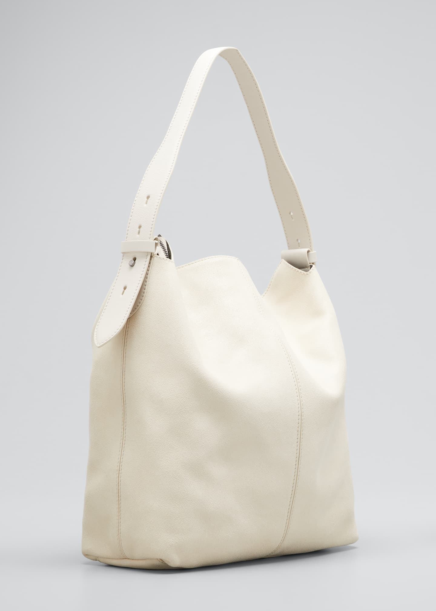 Brunello Cucinelli Monili Buffered Leather Shoulder Bag