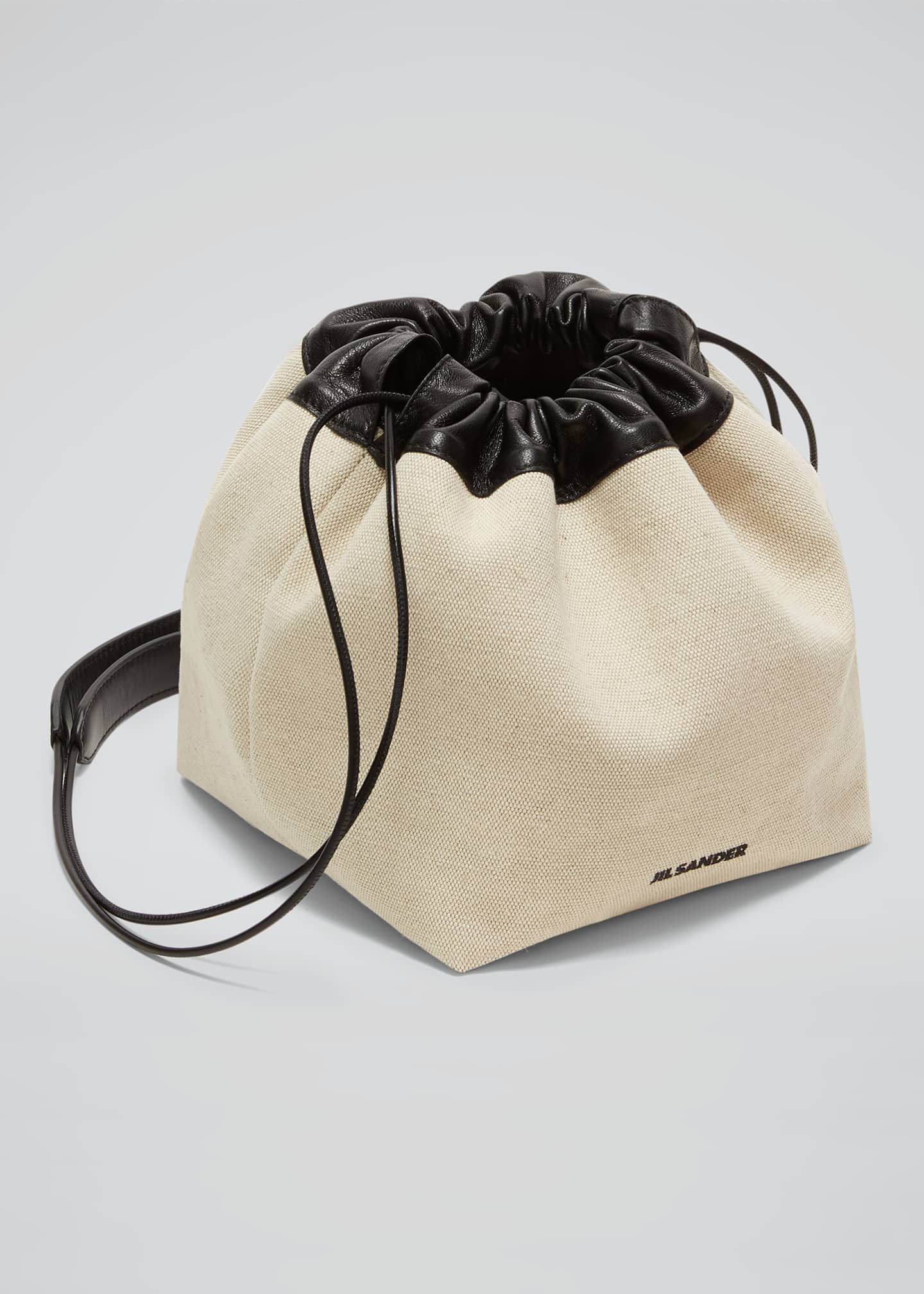 Jil Sander Small Canvas Drawstring Crossbody Bag Bergdorf Goodman