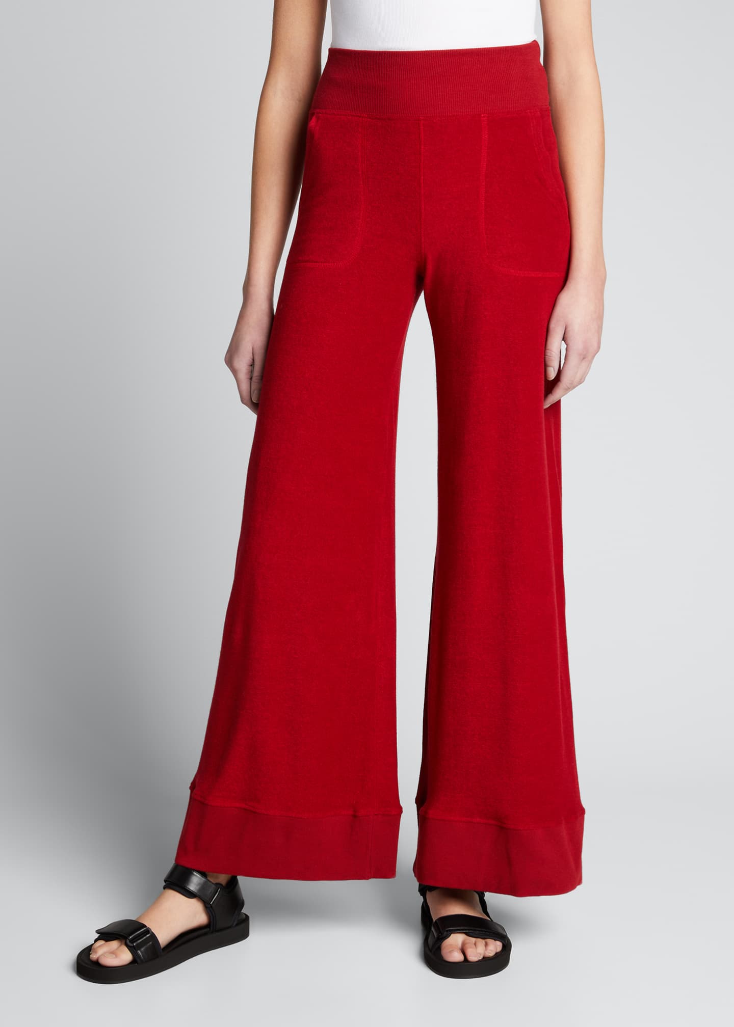 Warm Minimal Wide-Leg Sweatpants - Bergdorf Goodman