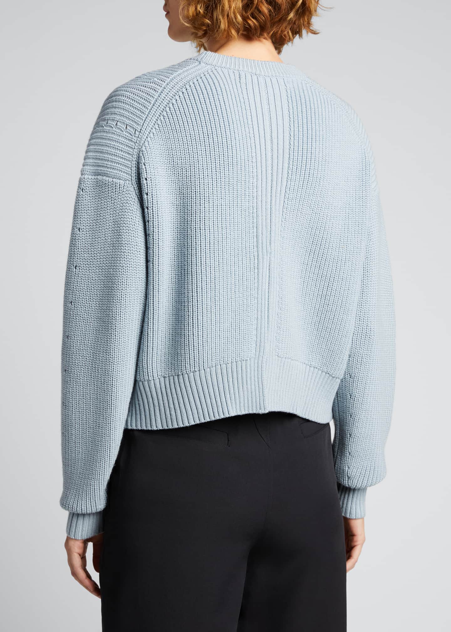 Proenza Schouler White Label Merino Wool Sweater with Back Slit ...
