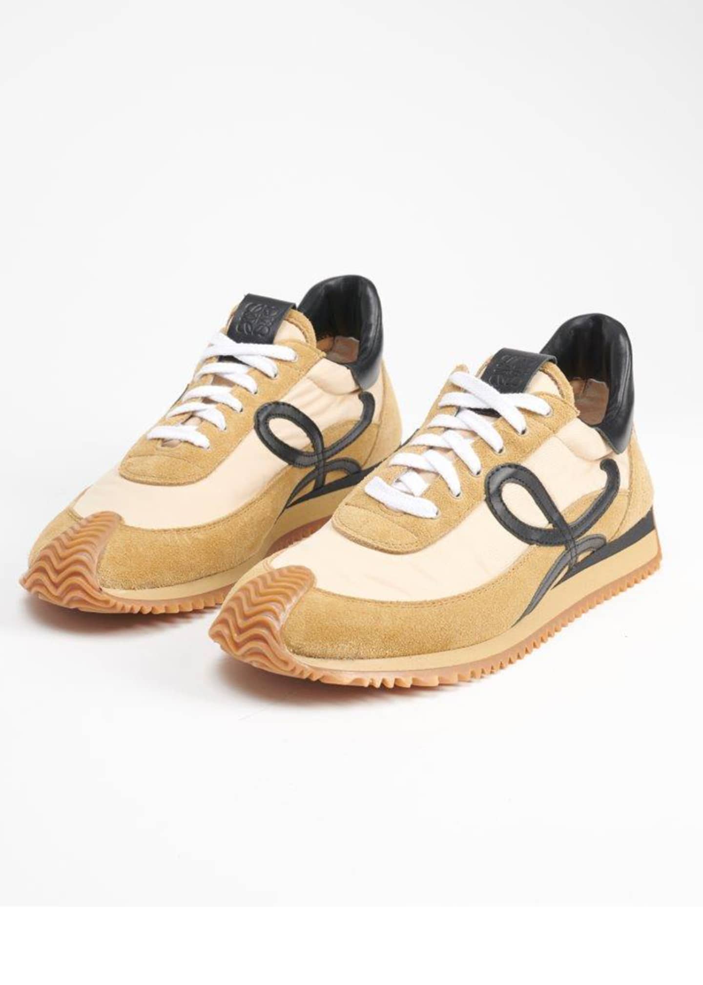 Loewe Men's Flow Suede & Leather Runner Sneakers - Bergdorf Goodman