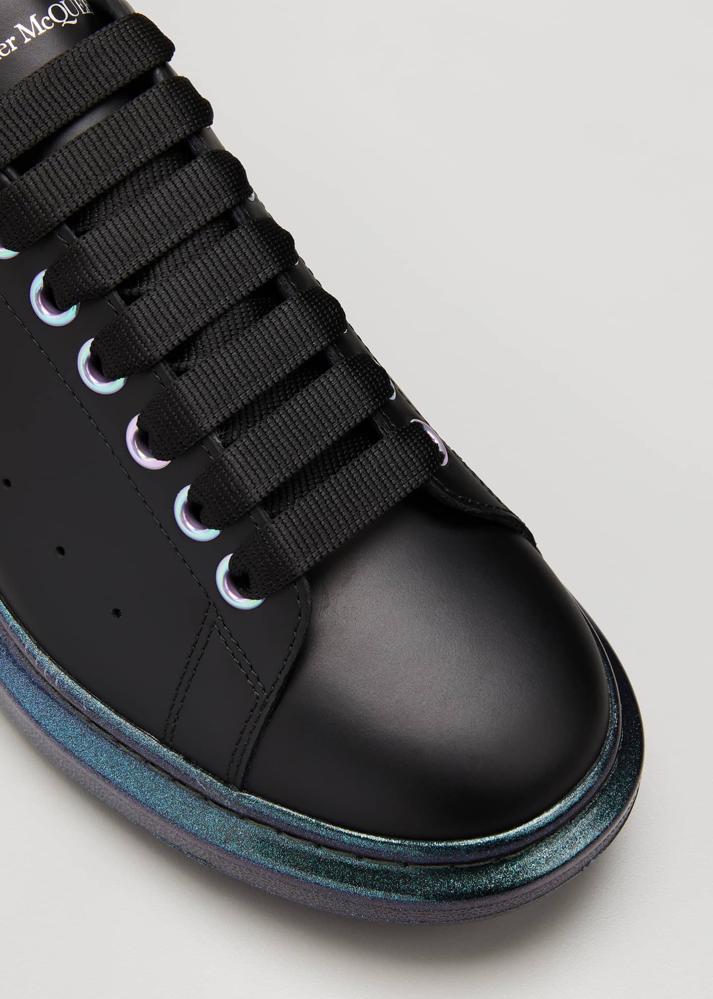 alexander mcqueen oversized triple strap leather sneakers