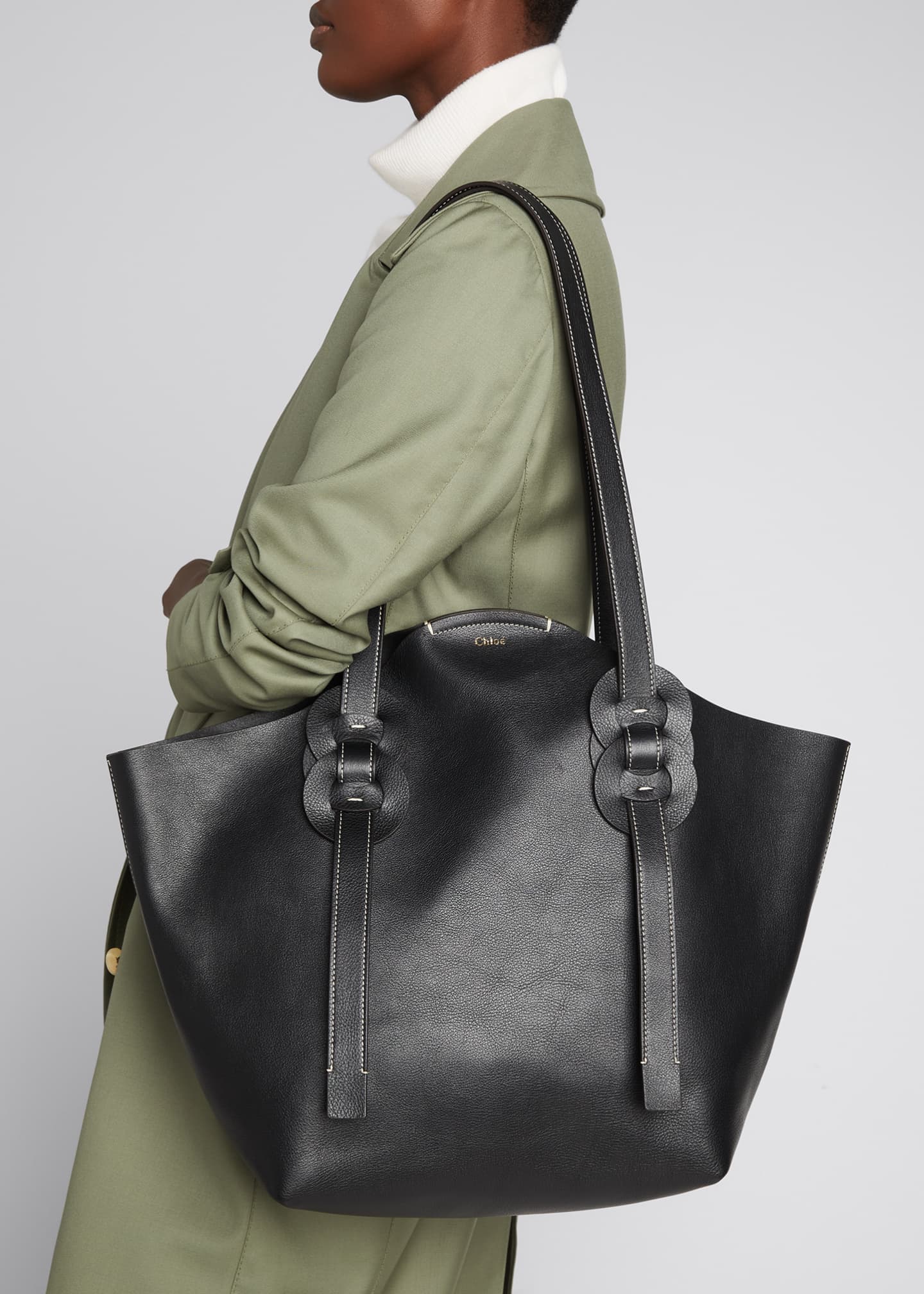 Chloe Darryl Medium Leather Tote Bag - Bergdorf Goodman