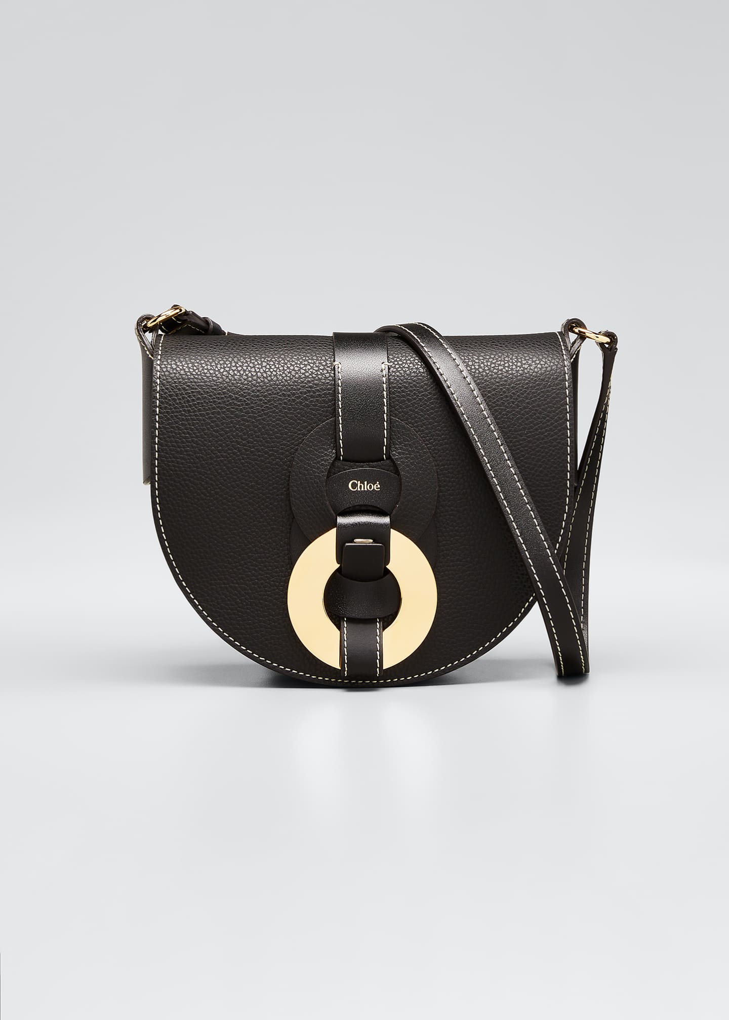 Chloe Darryl Leather Saddle Crossbody Bag - Bergdorf Goodman