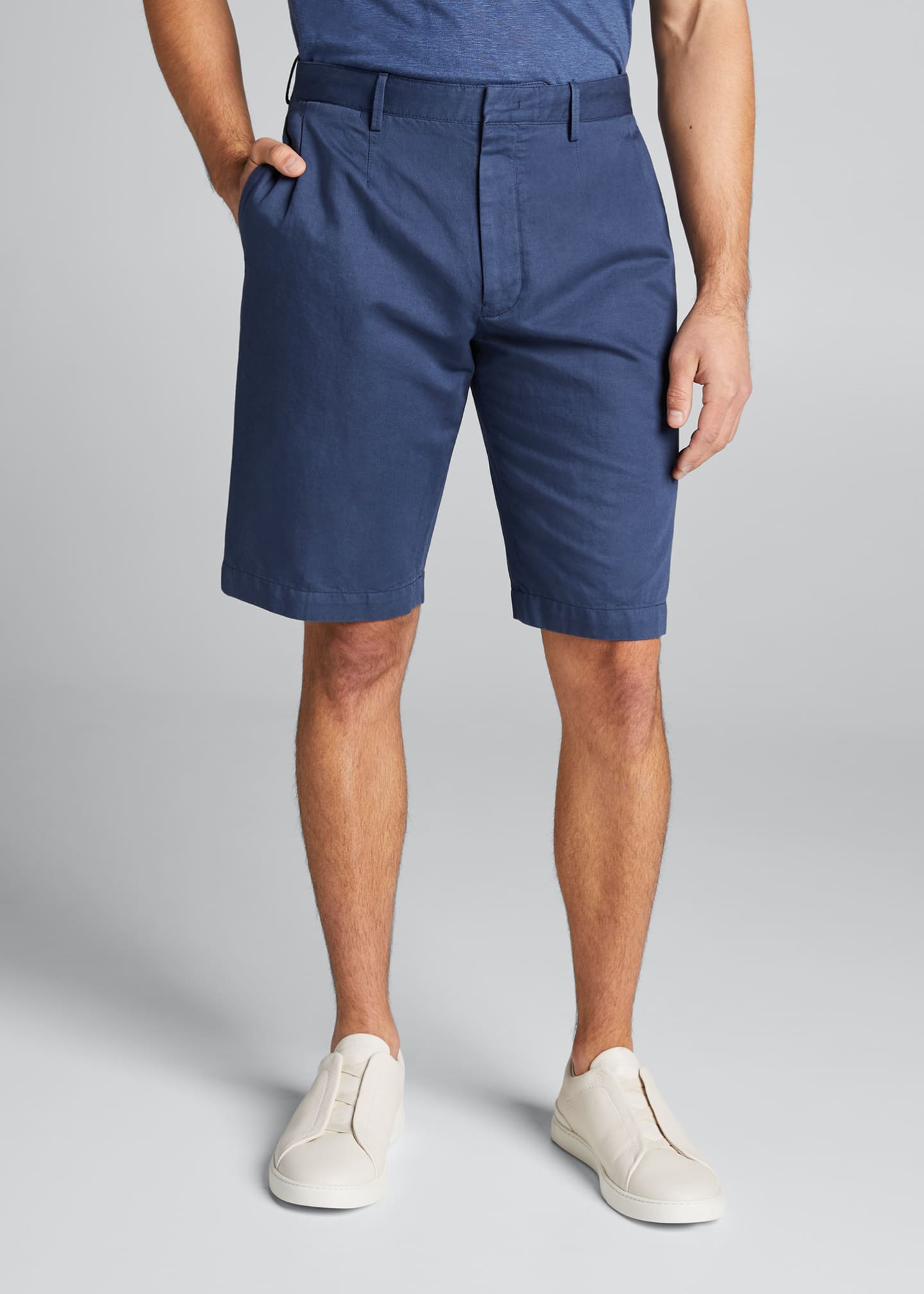 Ermenegildo Zegna Men's Solid Walking Shorts Bergdorf