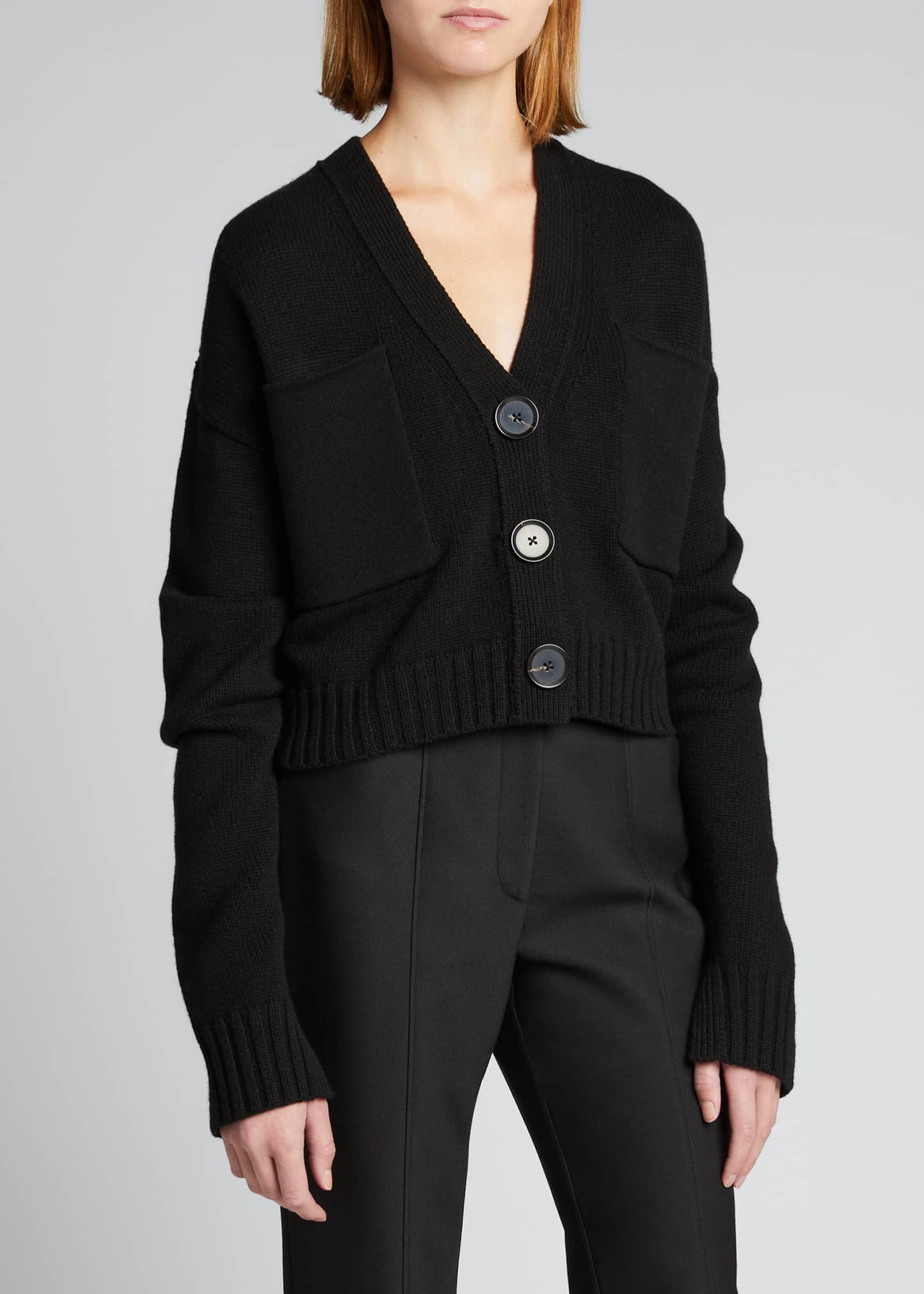 Proenza Schouler Solid Cropped Cashmere Cardigan - Bergdorf Goodman