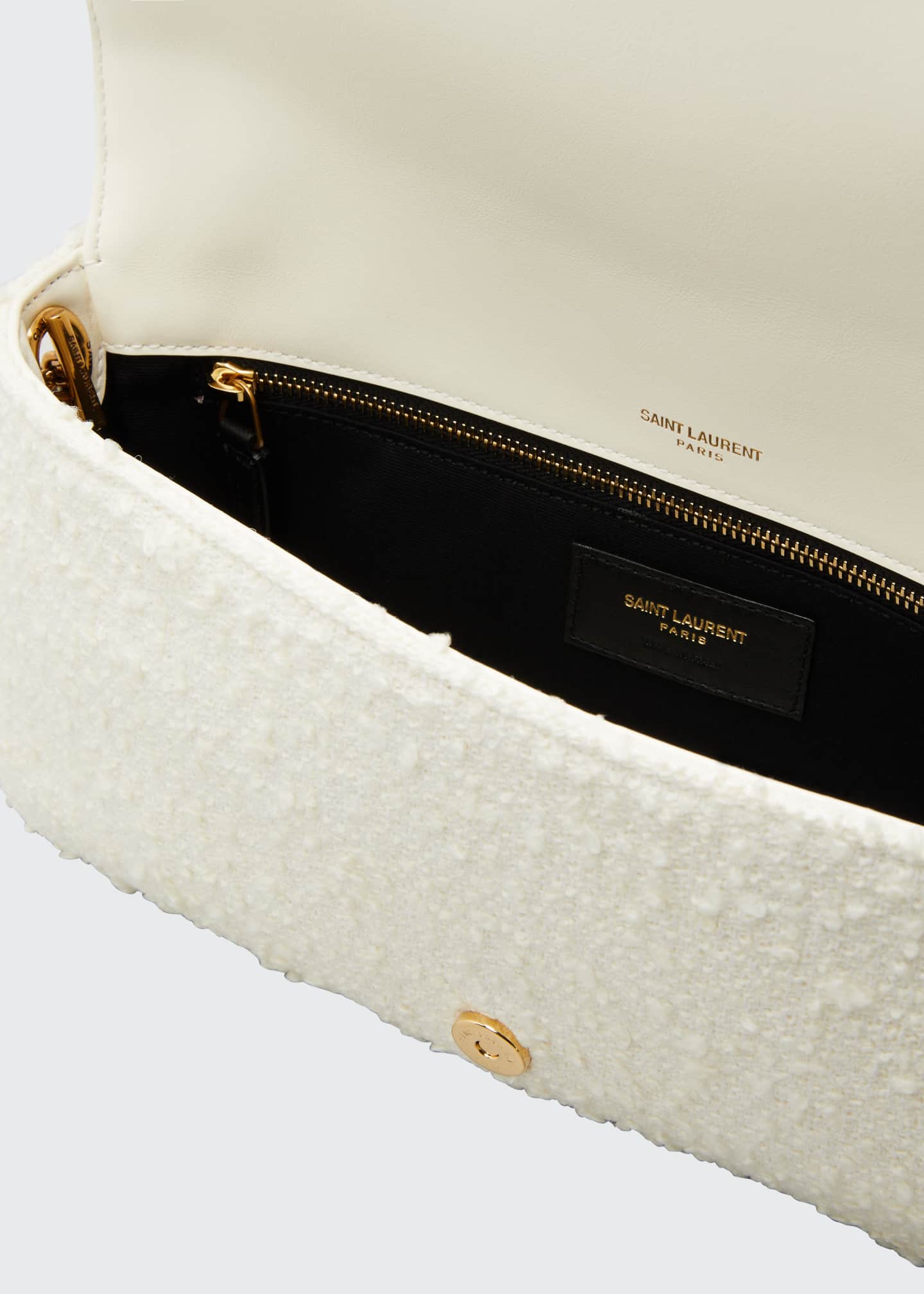 Saint Laurent Kate 99 YSL Monogram Wool Shoulder Bag w/ Tassel Bergdorf Goodman