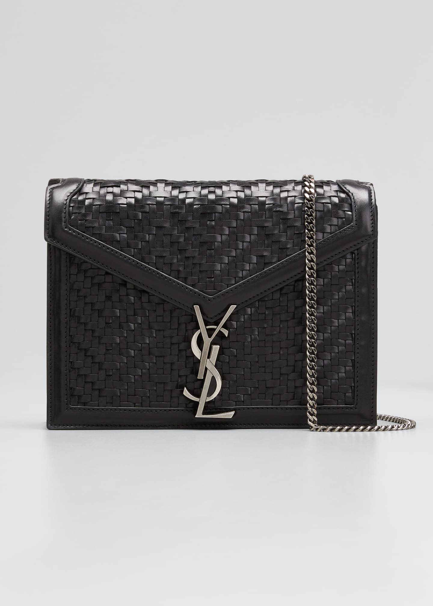Saint Laurent Cassandra Medium YSL Woven Crossbody Bag Bergdorf Goodman