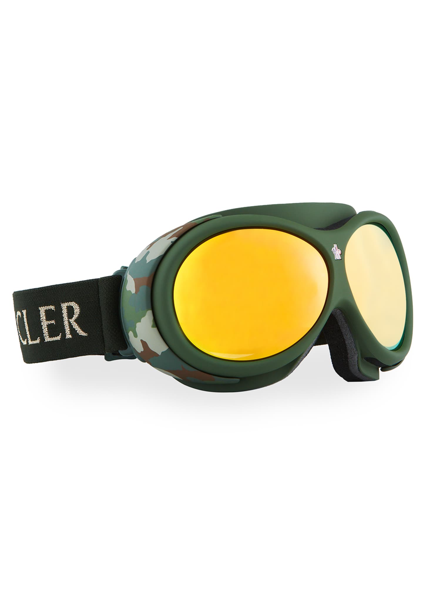 Moncler Men's Camo Mirrored Snow Goggles Bergdorf Goodman