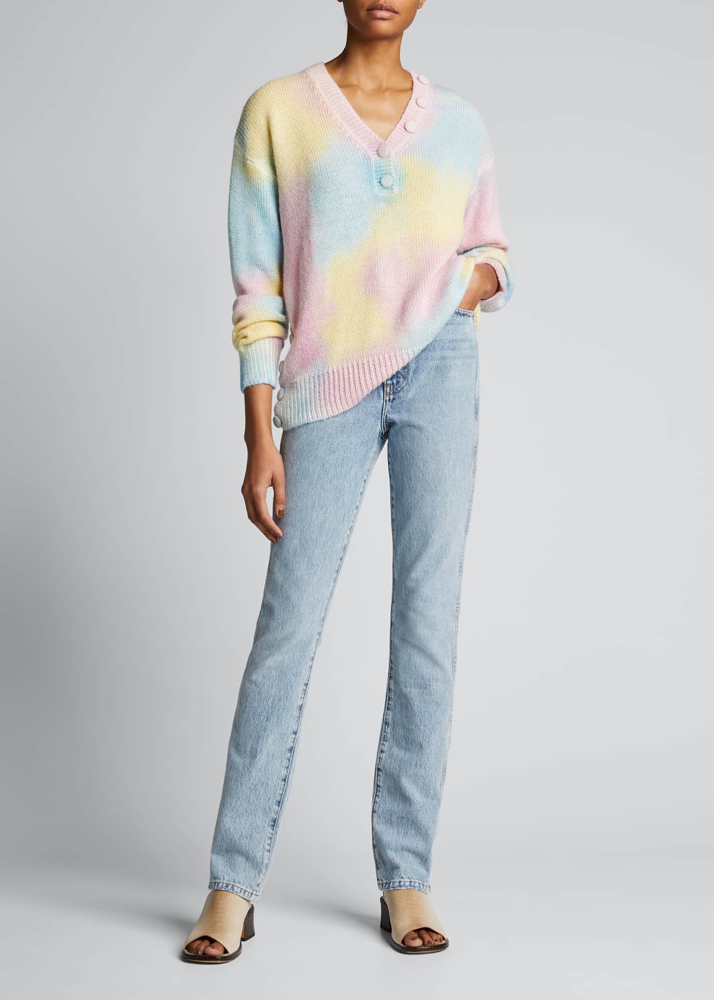 Naveen Knit V-Neck Pullover Sweater