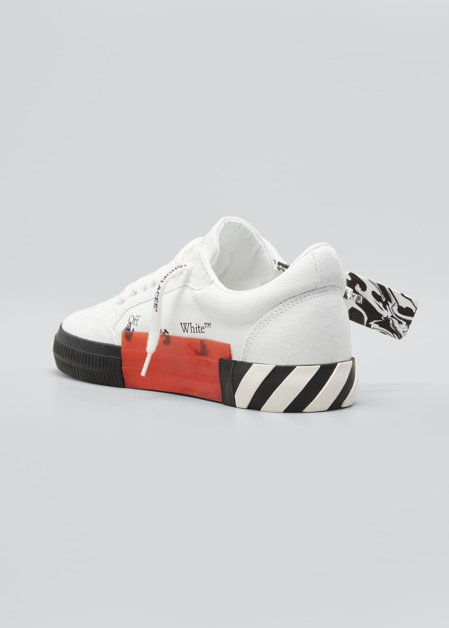 Off-White Men's Arrow Canvas Vulcanized Low-Top Sneakers - Bergdorf Goodman