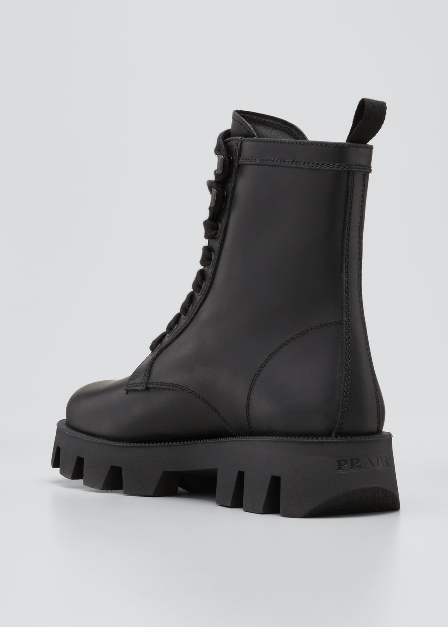 garret leather lug sole combat booties