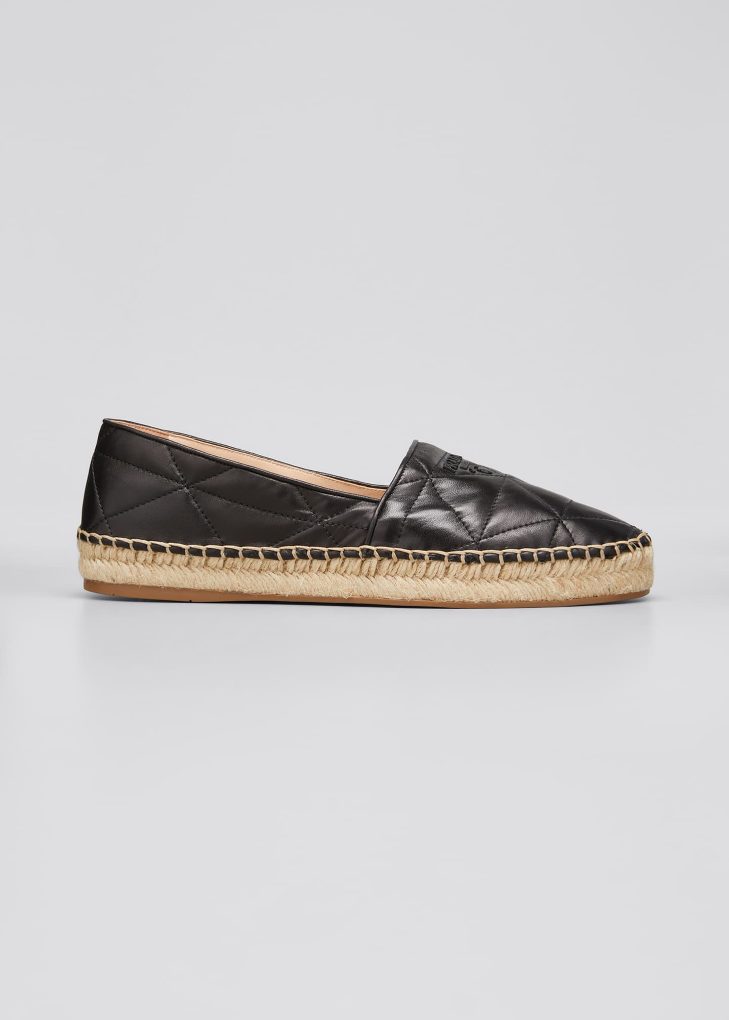 prada flat quilted leather espadrilles