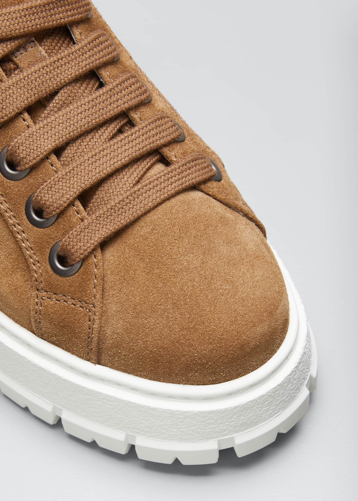 Prada Suede Shearling Winter Booties Bergdorf Goodman